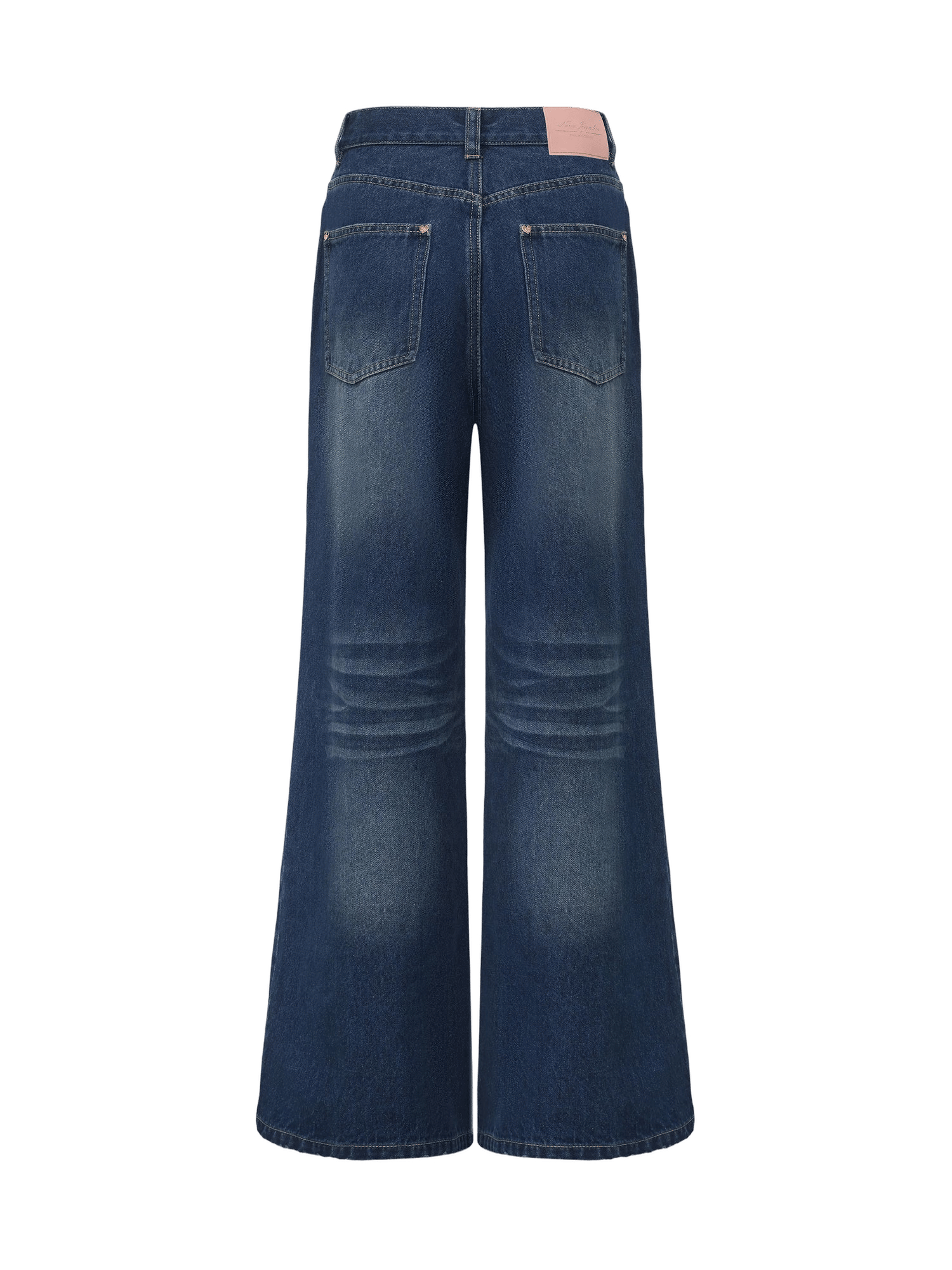 Ava High-Waist Blue Straight Leg Jeans made by Nana Jacqueline