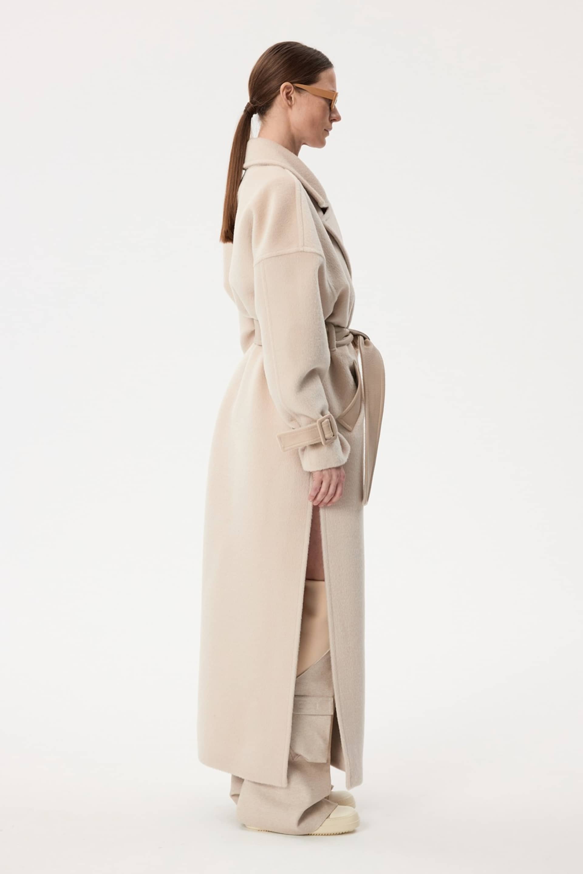 Long Alpaca Coat made by YAVORSKA