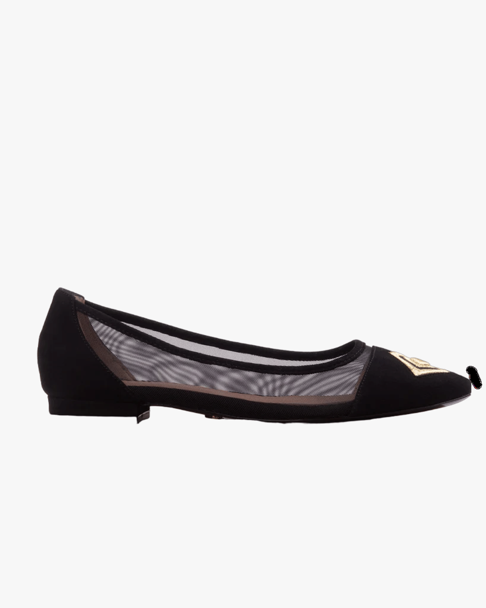 Diamond Ballerina Black Suede in Black made by ATANA