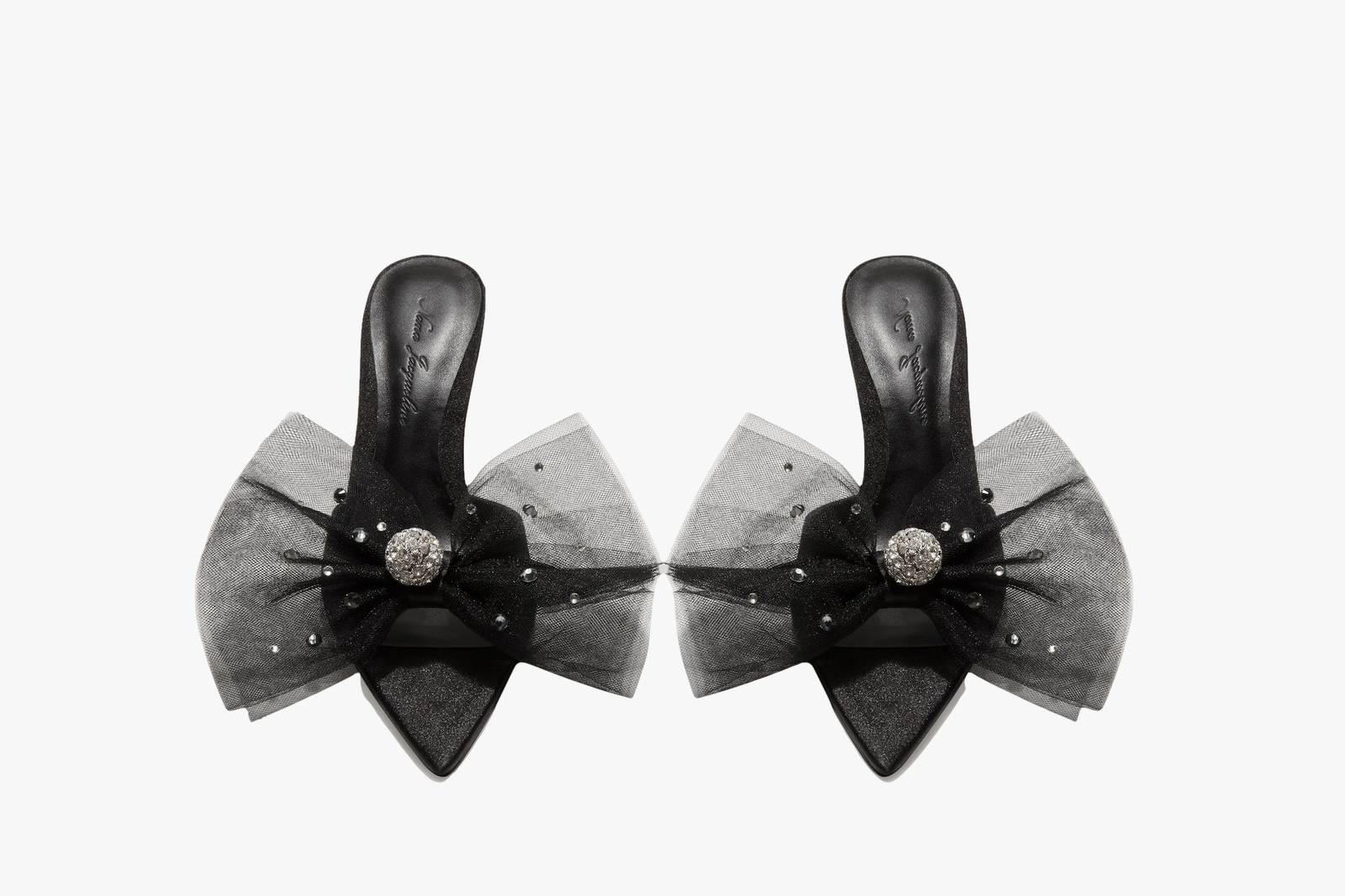 Isabella Bow Heels (Black) (Final Sale) in Black made by Nana Jacqueline