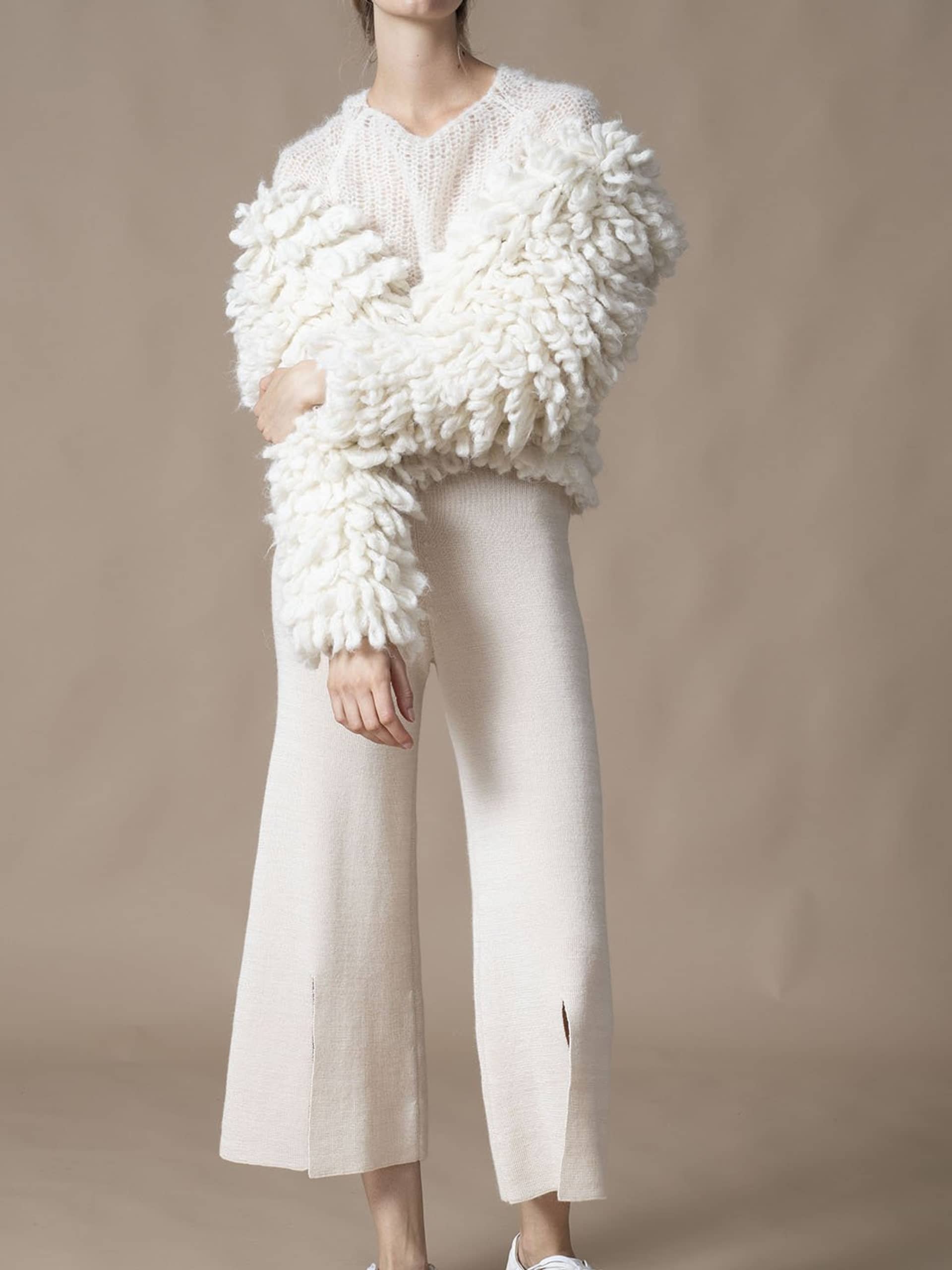 FABIANA cardigan in White made by AYNI