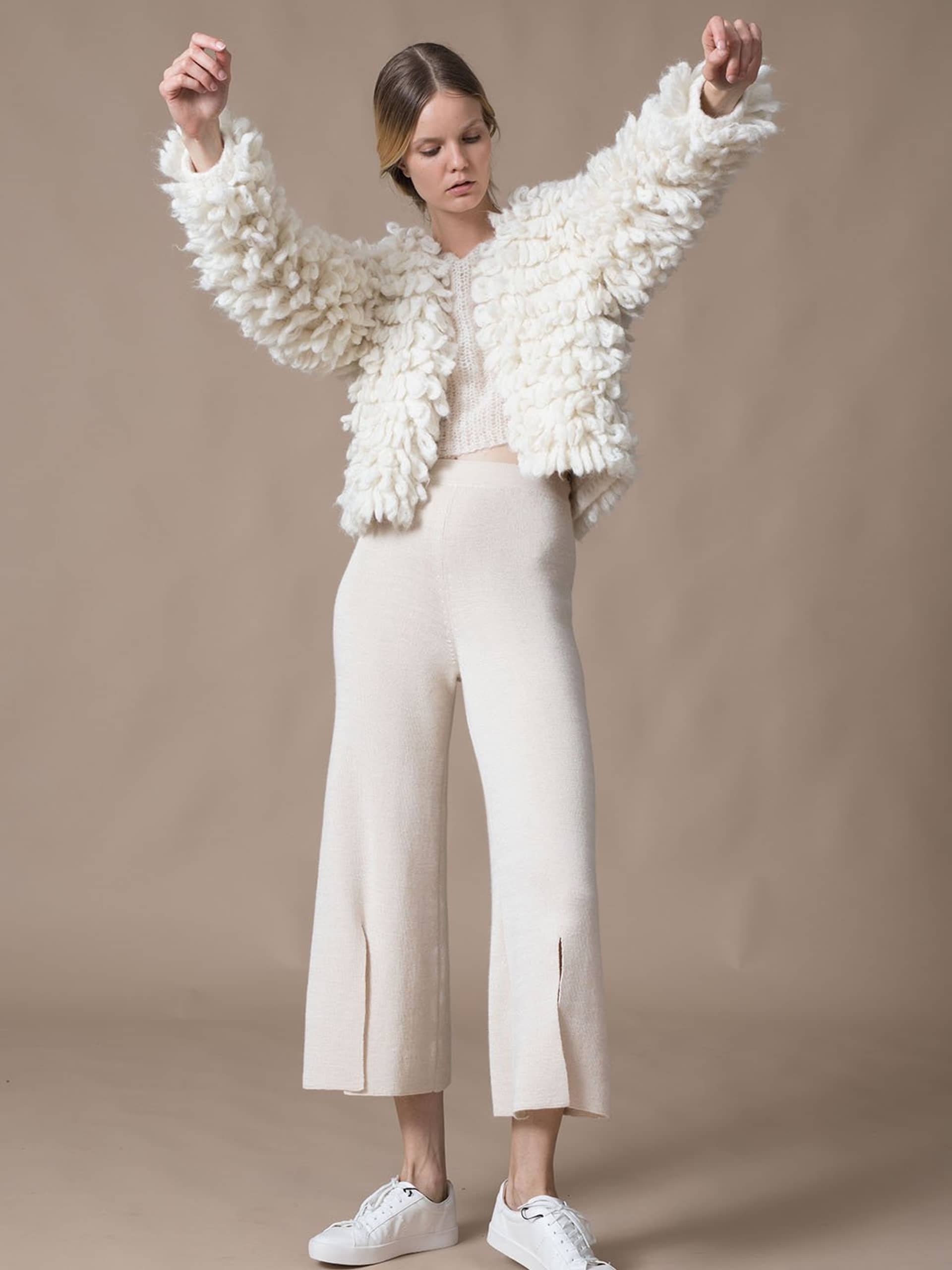 FABIANA cardigan in White made by AYNI