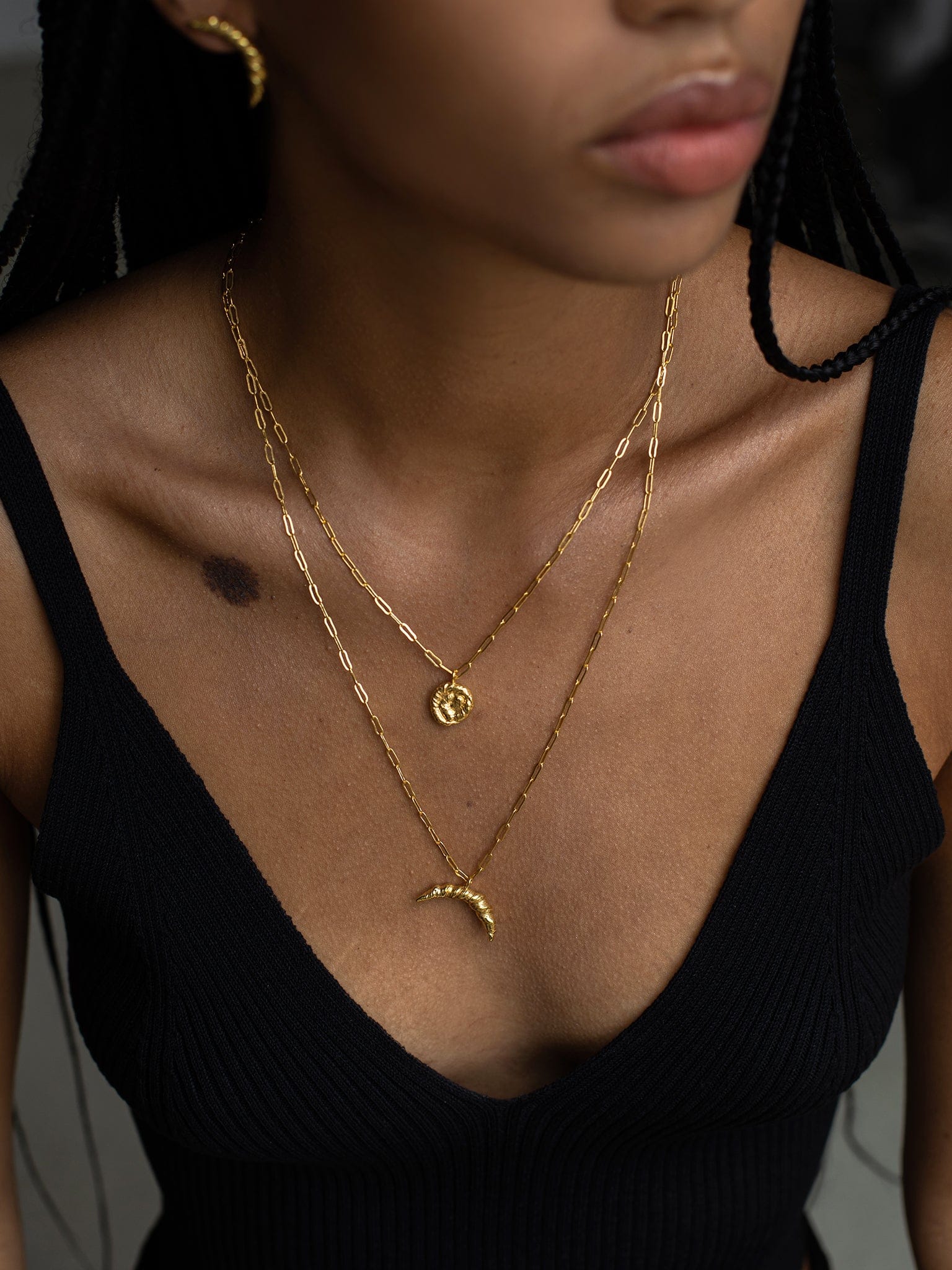 Nautilus Pendant Necklace Gold in Gold made by Eva Remenyi