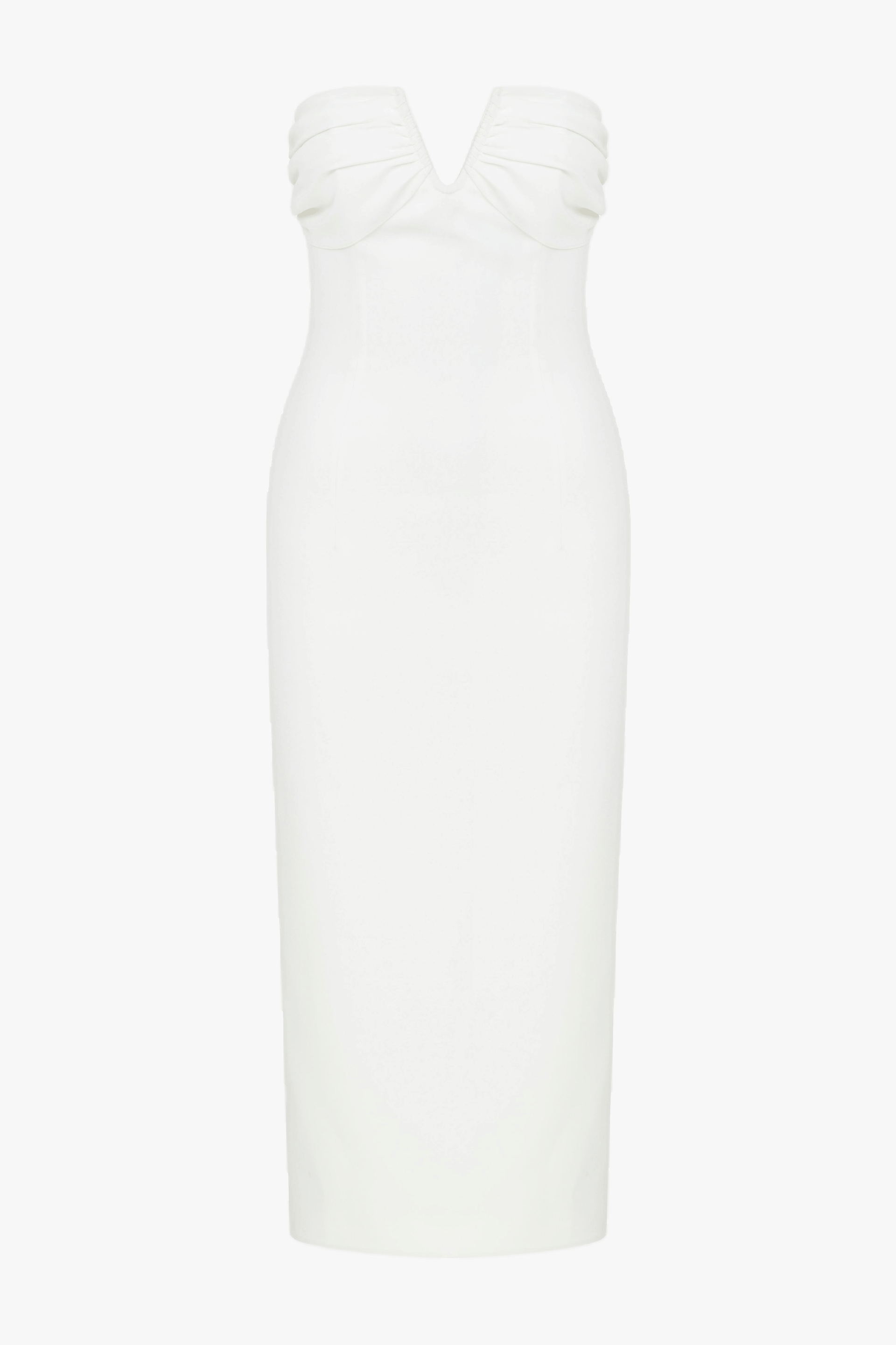 Miora Crepe Midi Dress in Vanilla Ice made by Nazli Ceren