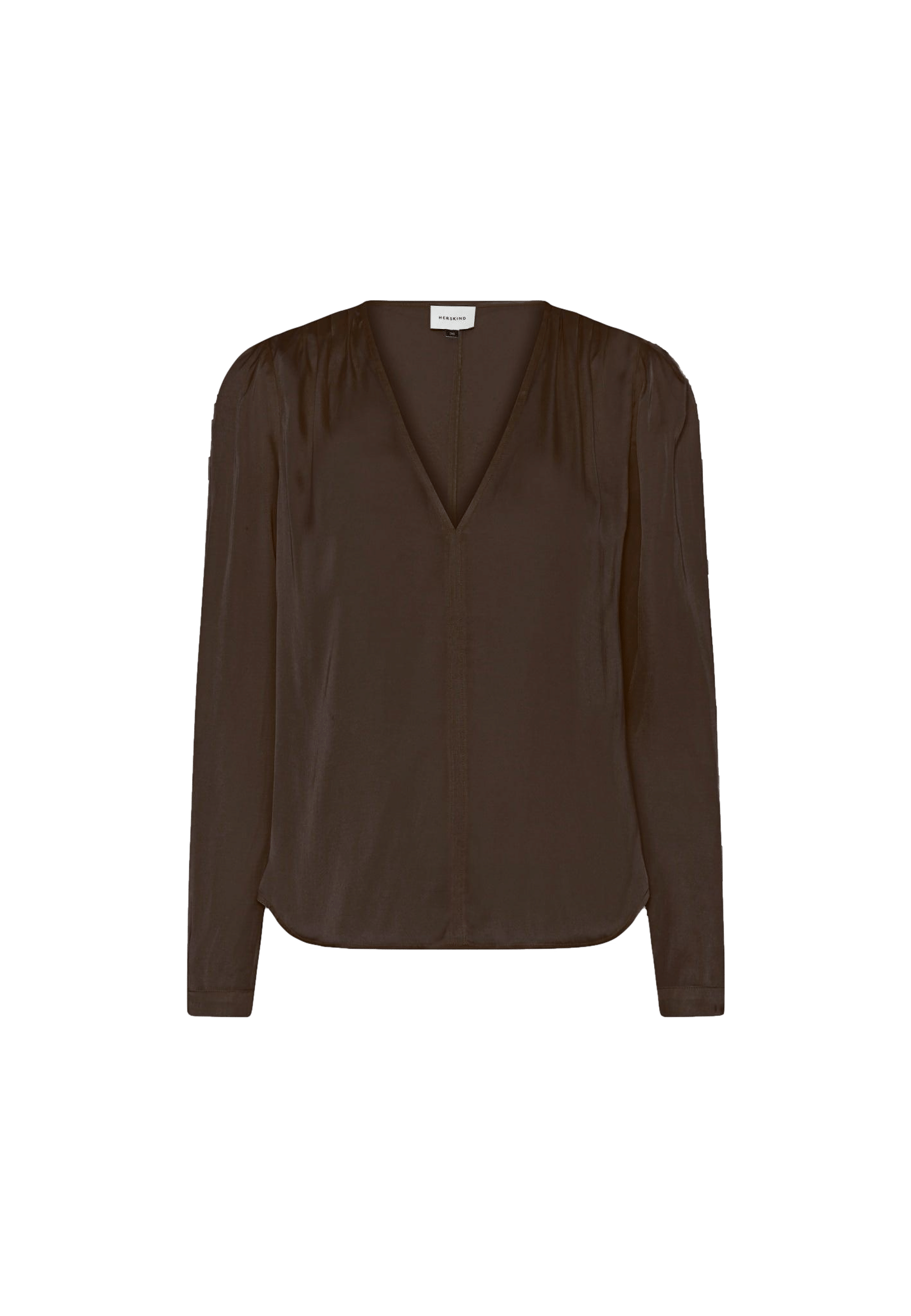 Sky Blouse - Dark Chocolate in Brown made by HERSKIND