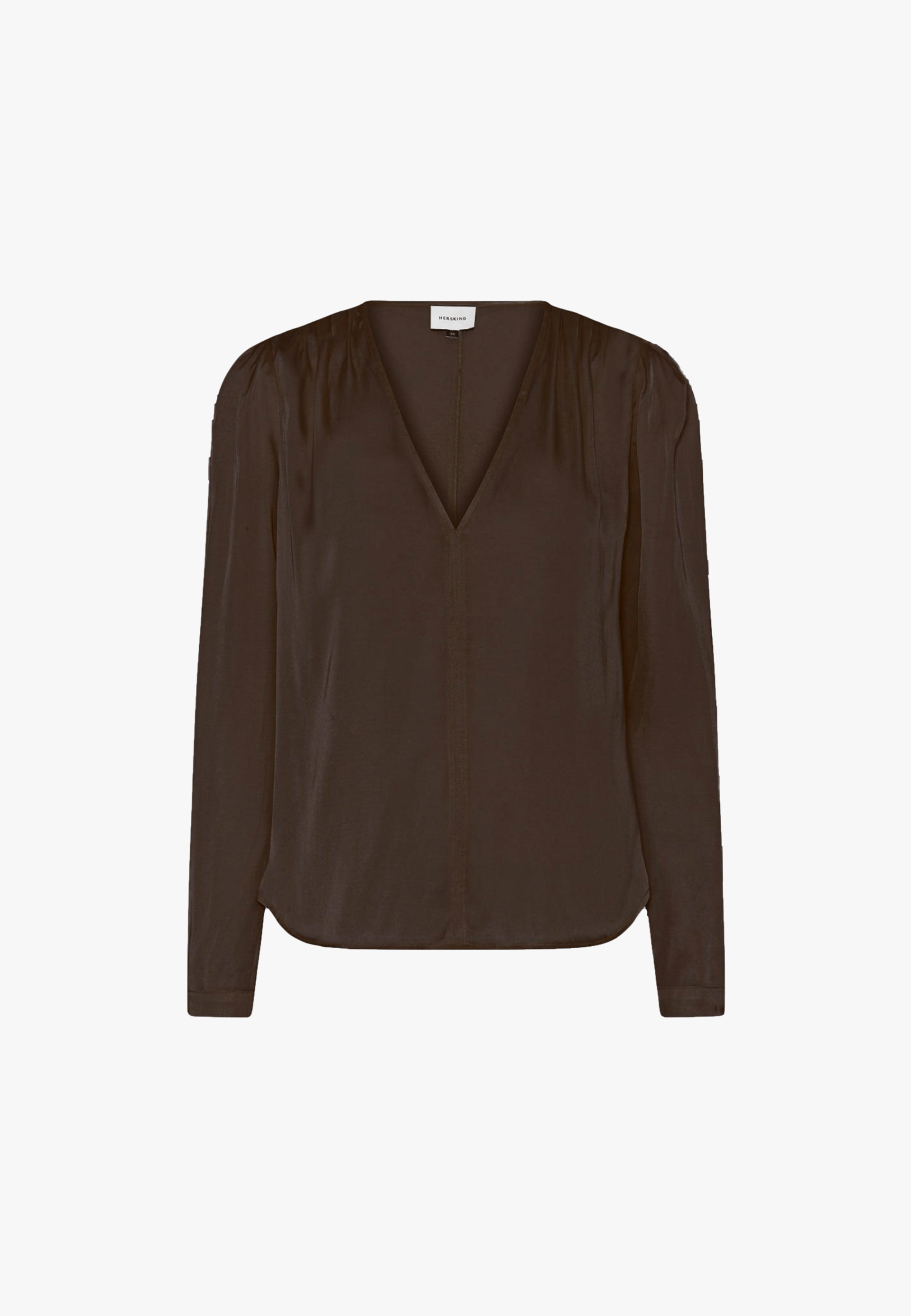 Sky Blouse - Dark Chocolate in Brown made by HERSKIND