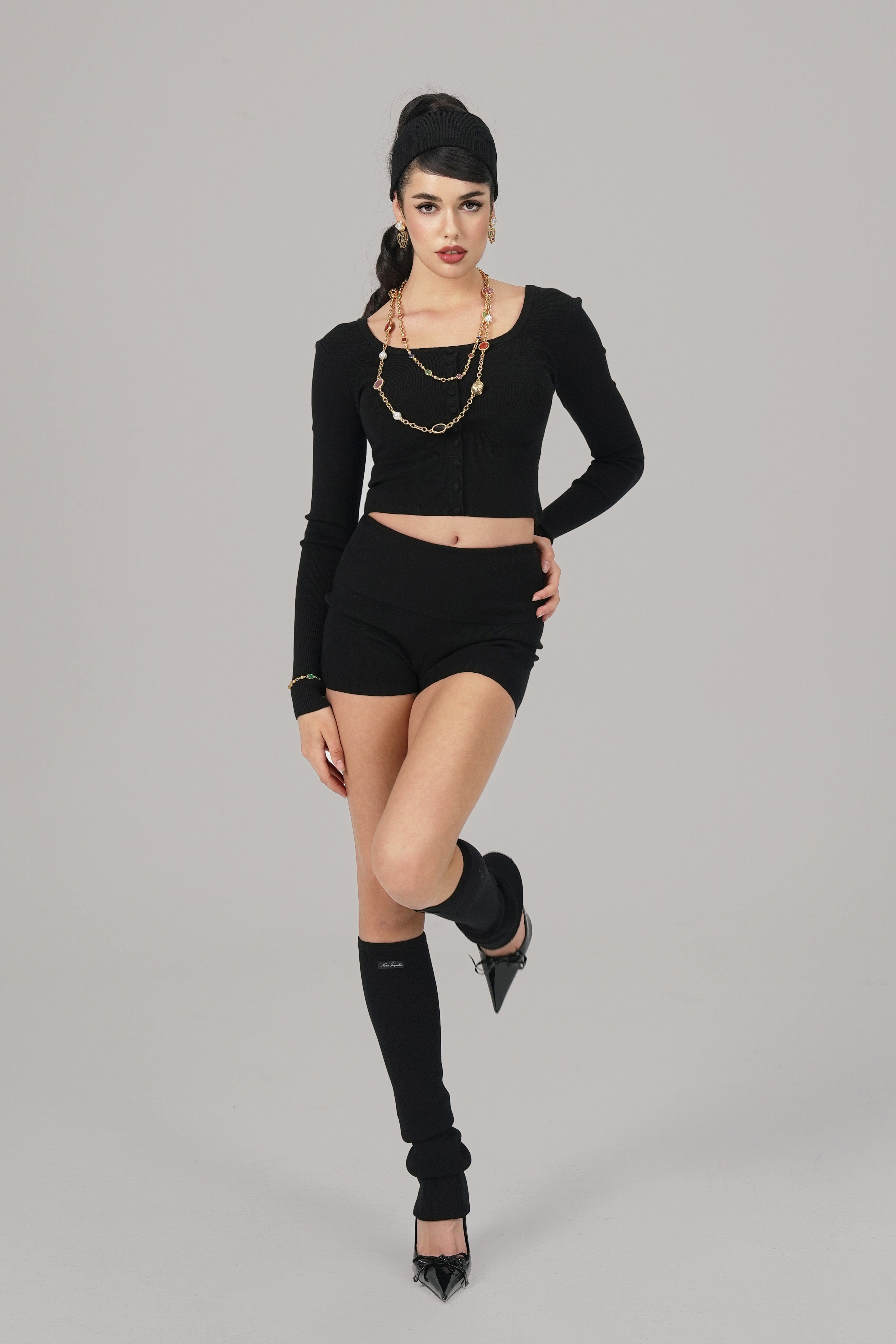 Holly Shorts (Black) made by Nana Jacqueline