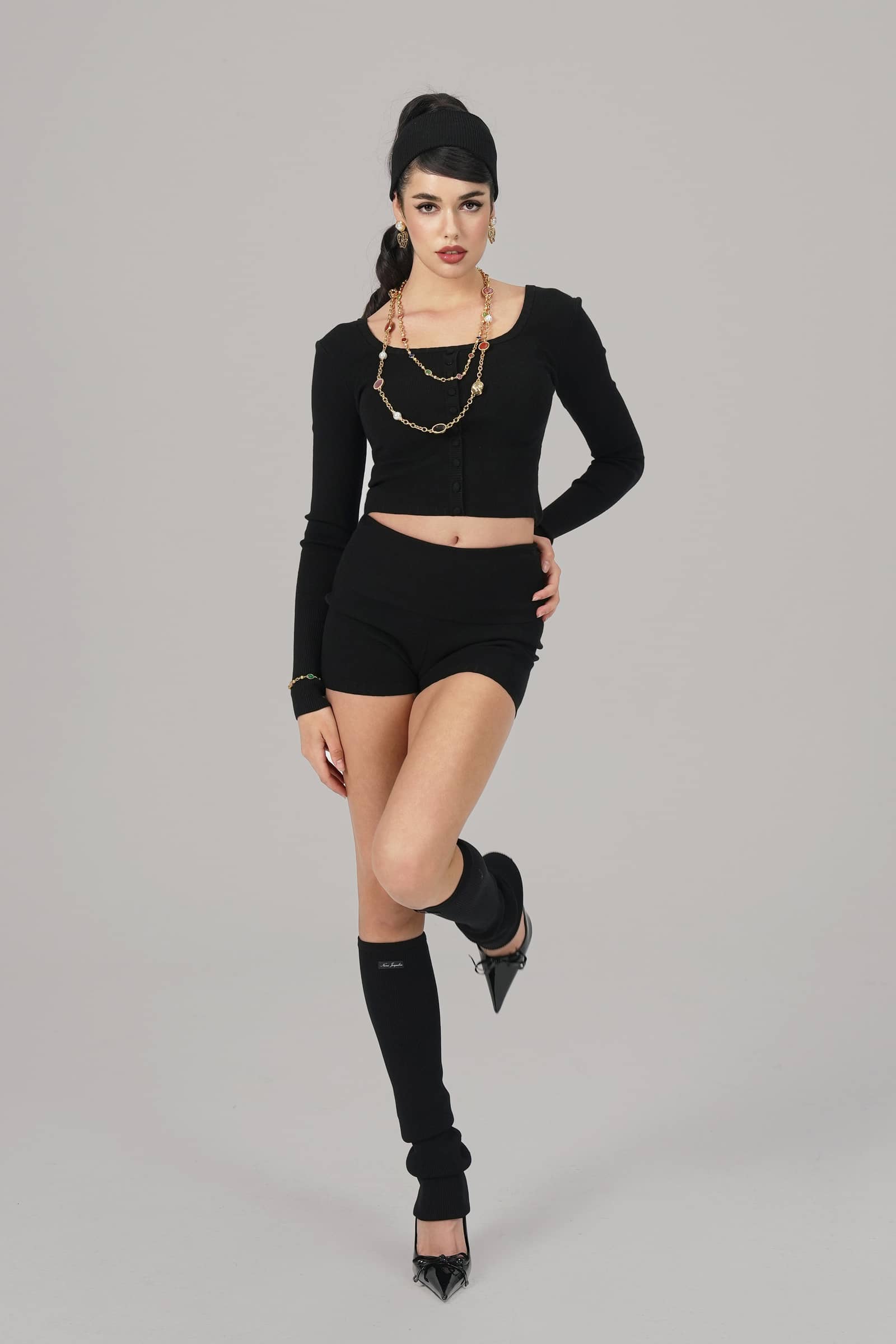 Holly Shorts (Black) made by Nana Jacqueline