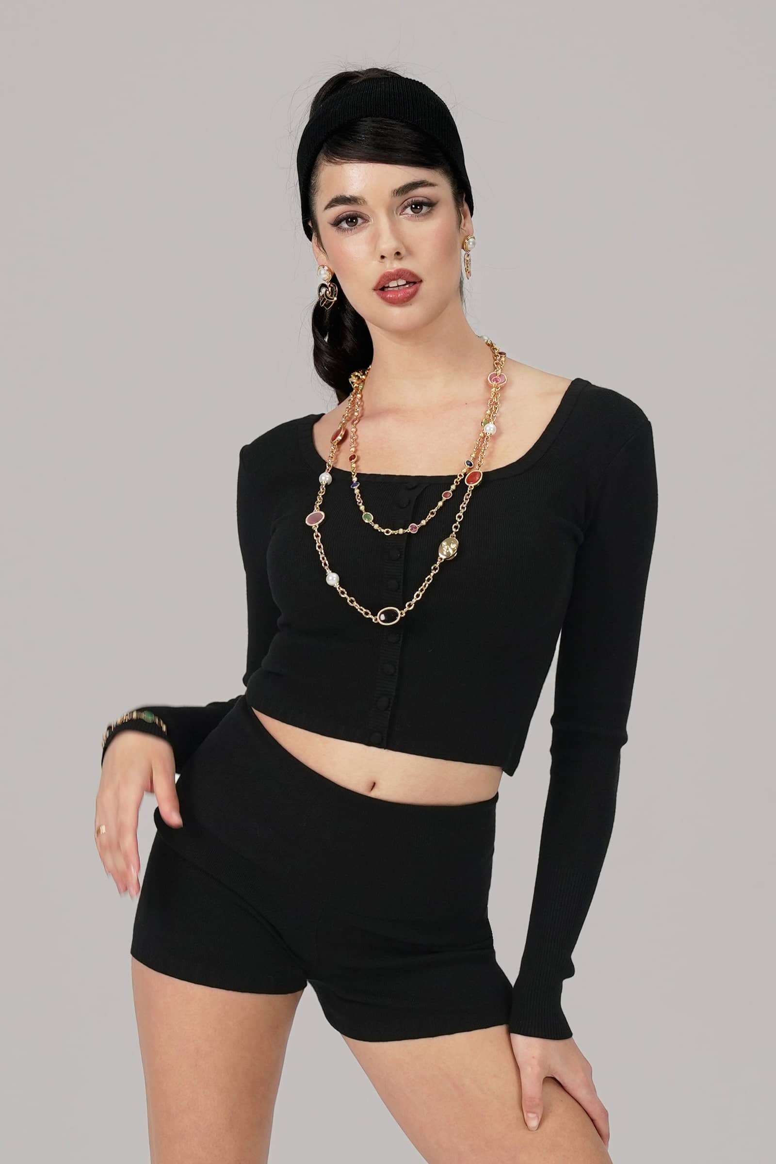 Holly Shorts (Black) made by Nana Jacqueline