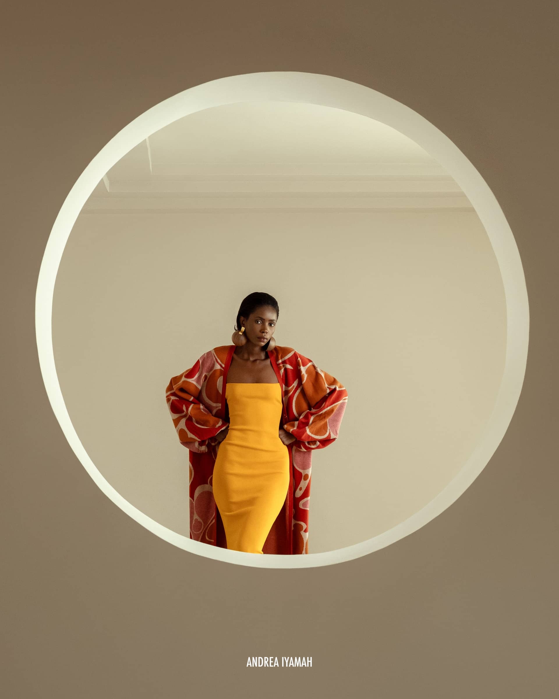 ALLY CARO PRINT KNIT SWEATER made by Andrea Iyamah