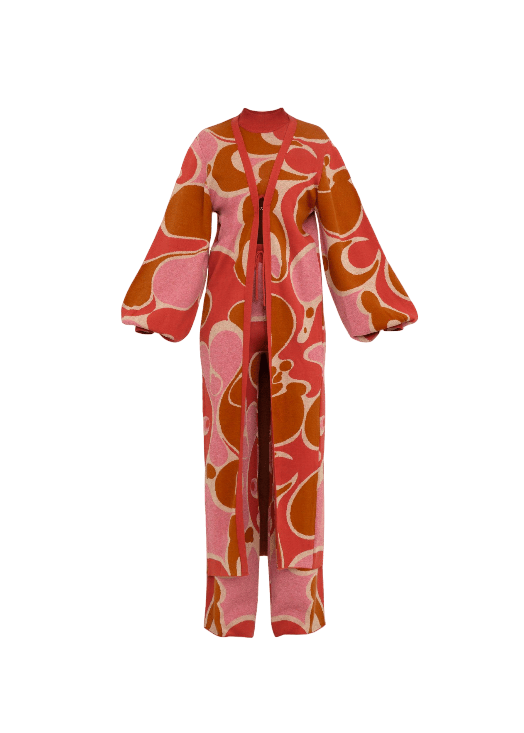 ALLY CARO PRINT KNIT SWEATER made by Andrea Iyamah