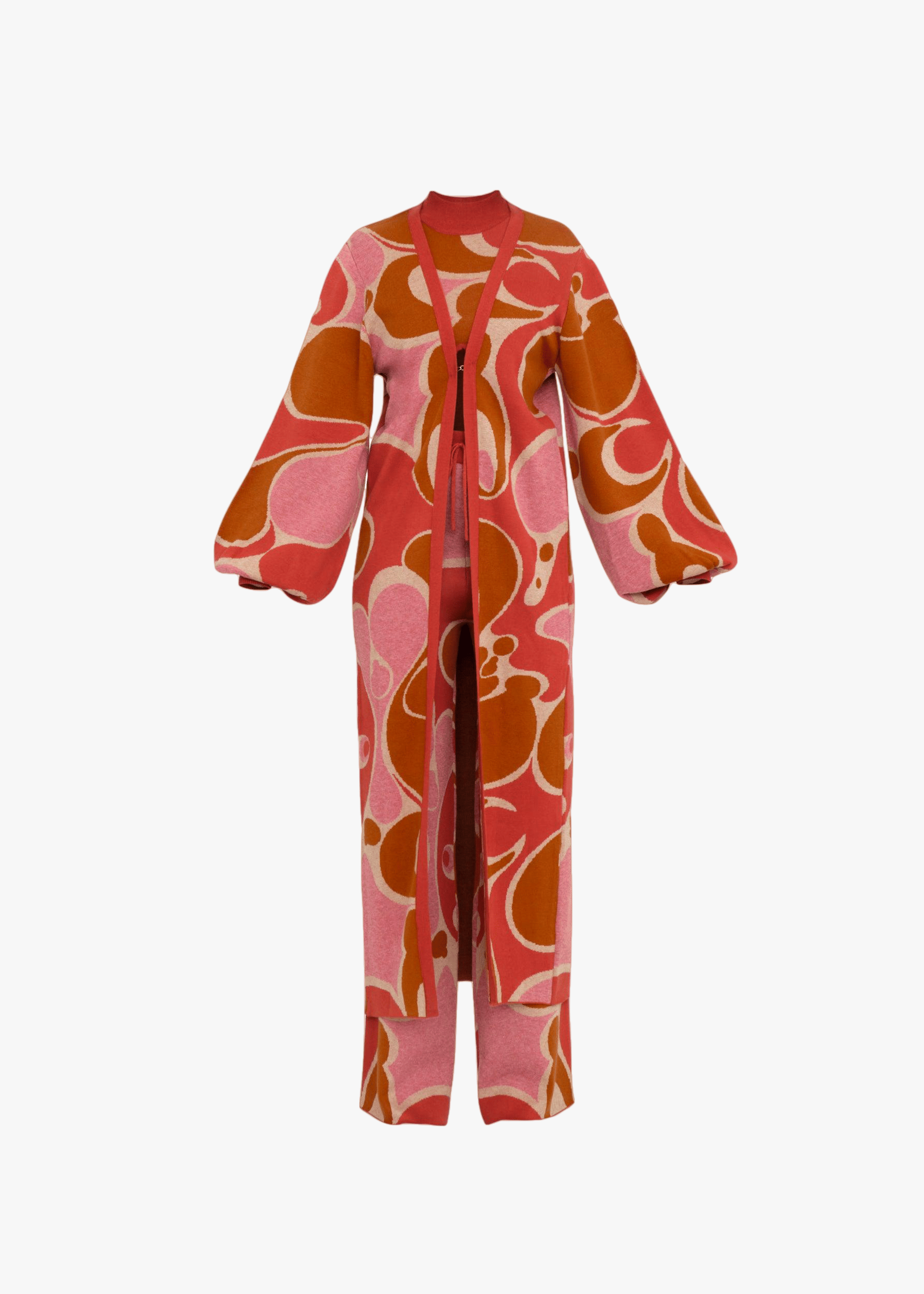 ALLY CARO PRINT KNIT SWEATER made by Andrea Iyamah