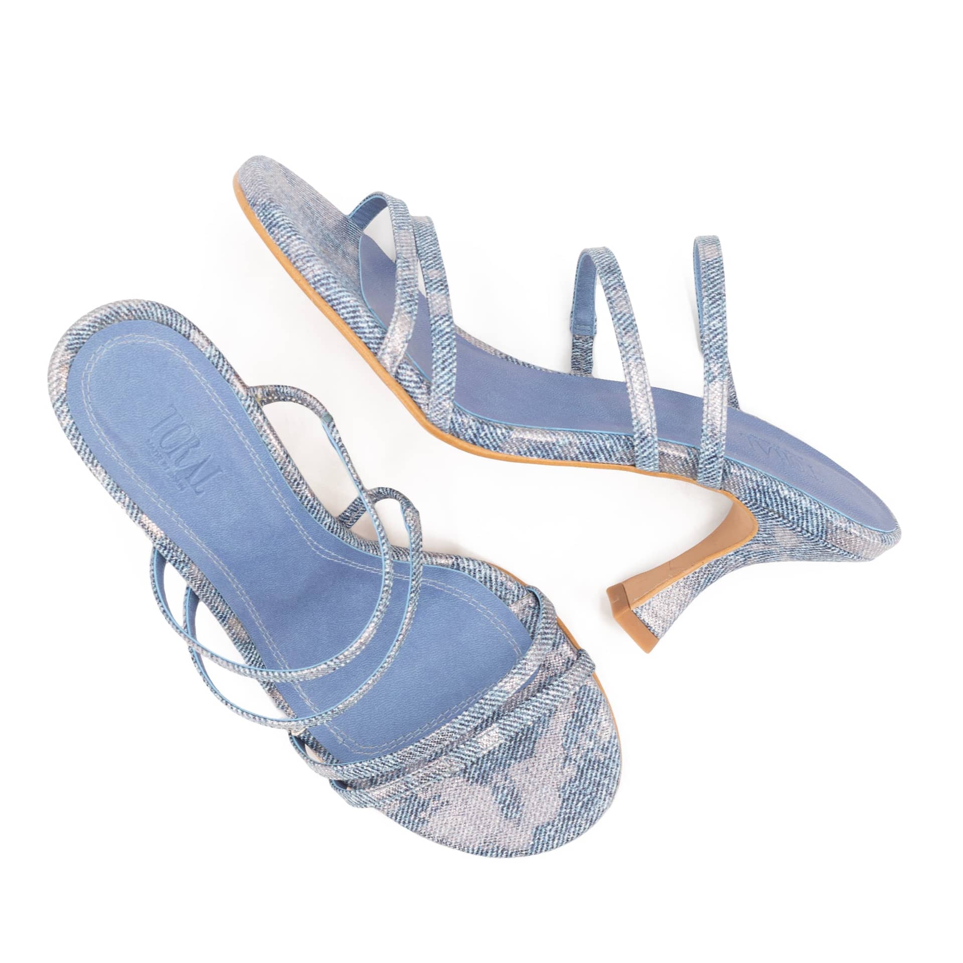 WEEKEND BLUE SANDALS made by Toral