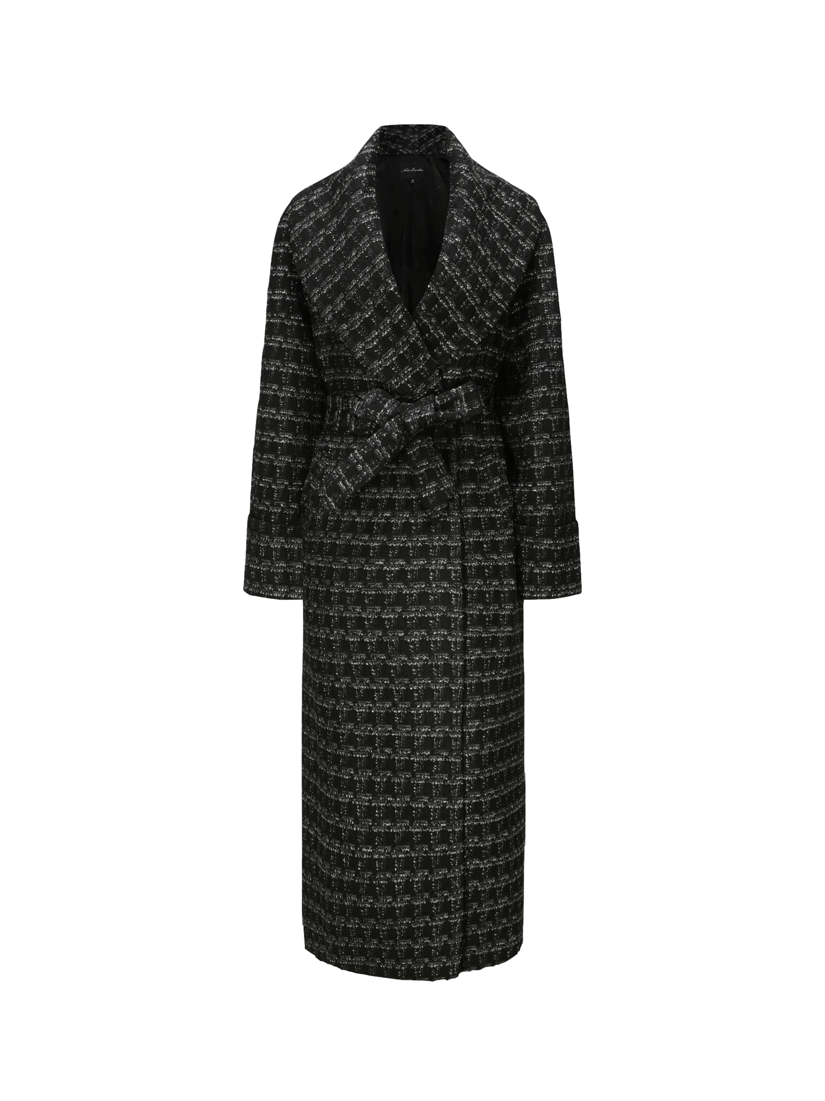 Emmeline Lapel Coat (Black) in Black made by Nana Jacqueline