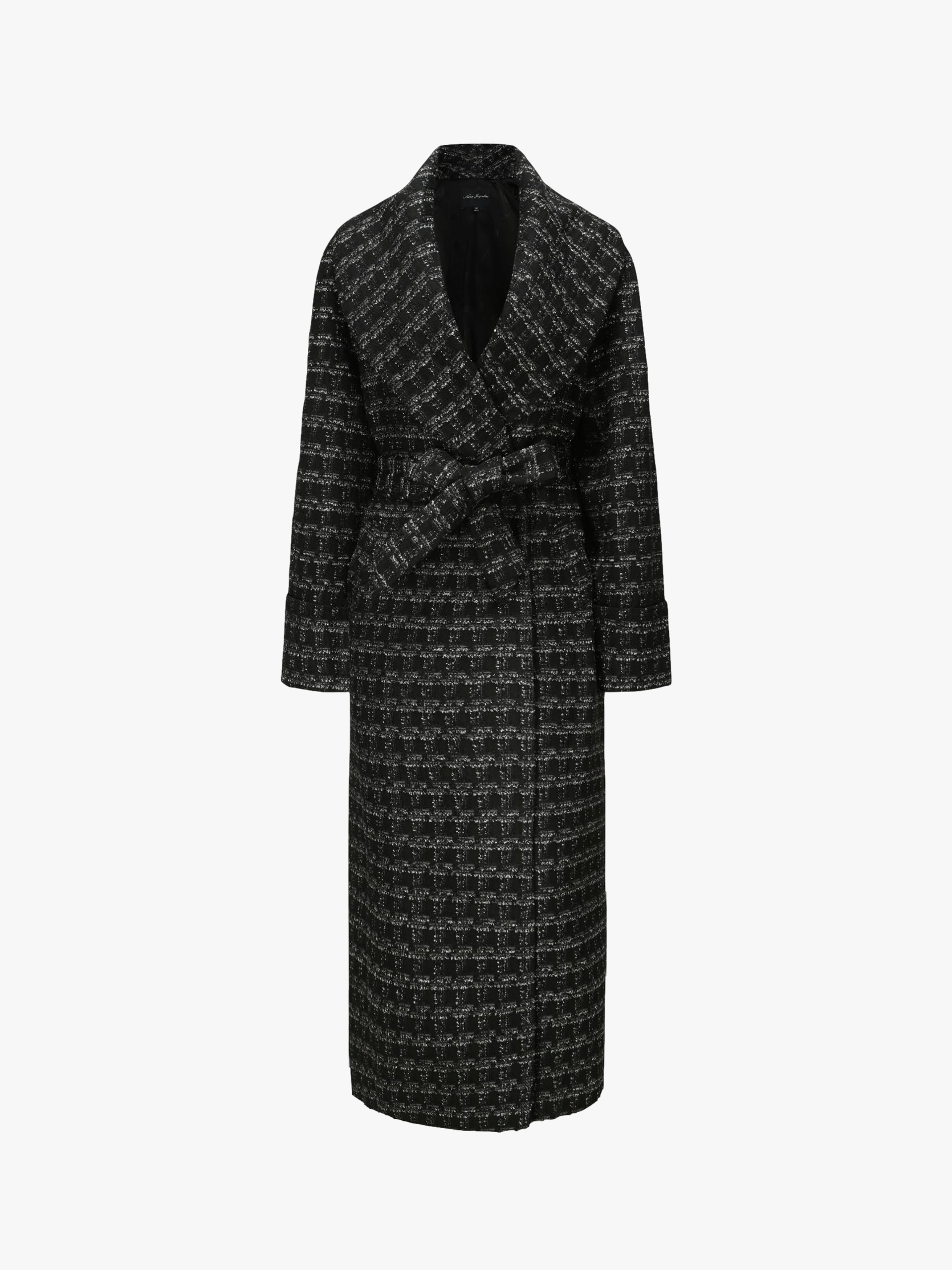 Emmeline Lapel Coat (Black) in Black made by Nana Jacqueline