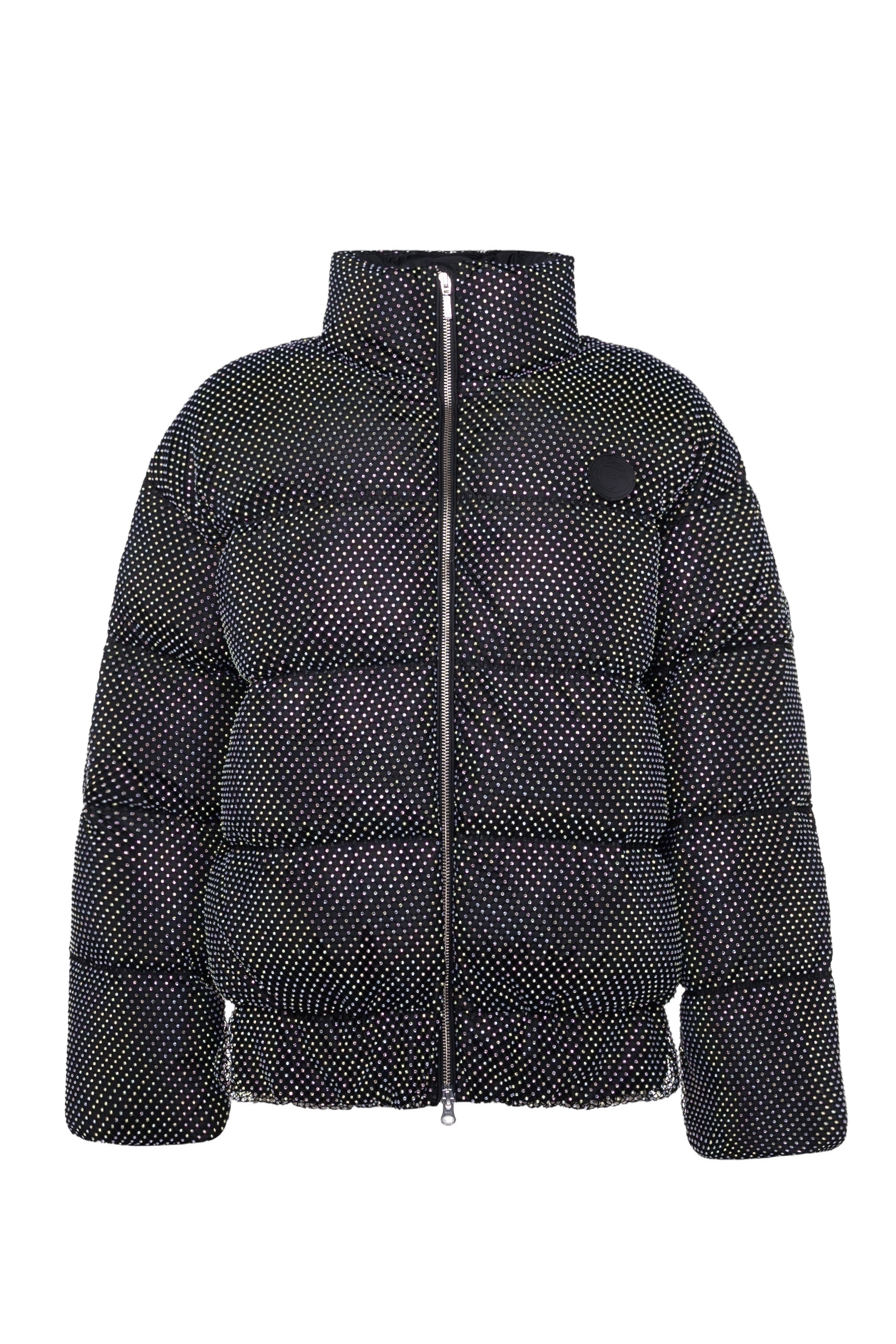 Down Jacket With Crystal Mesh made by Gasanova