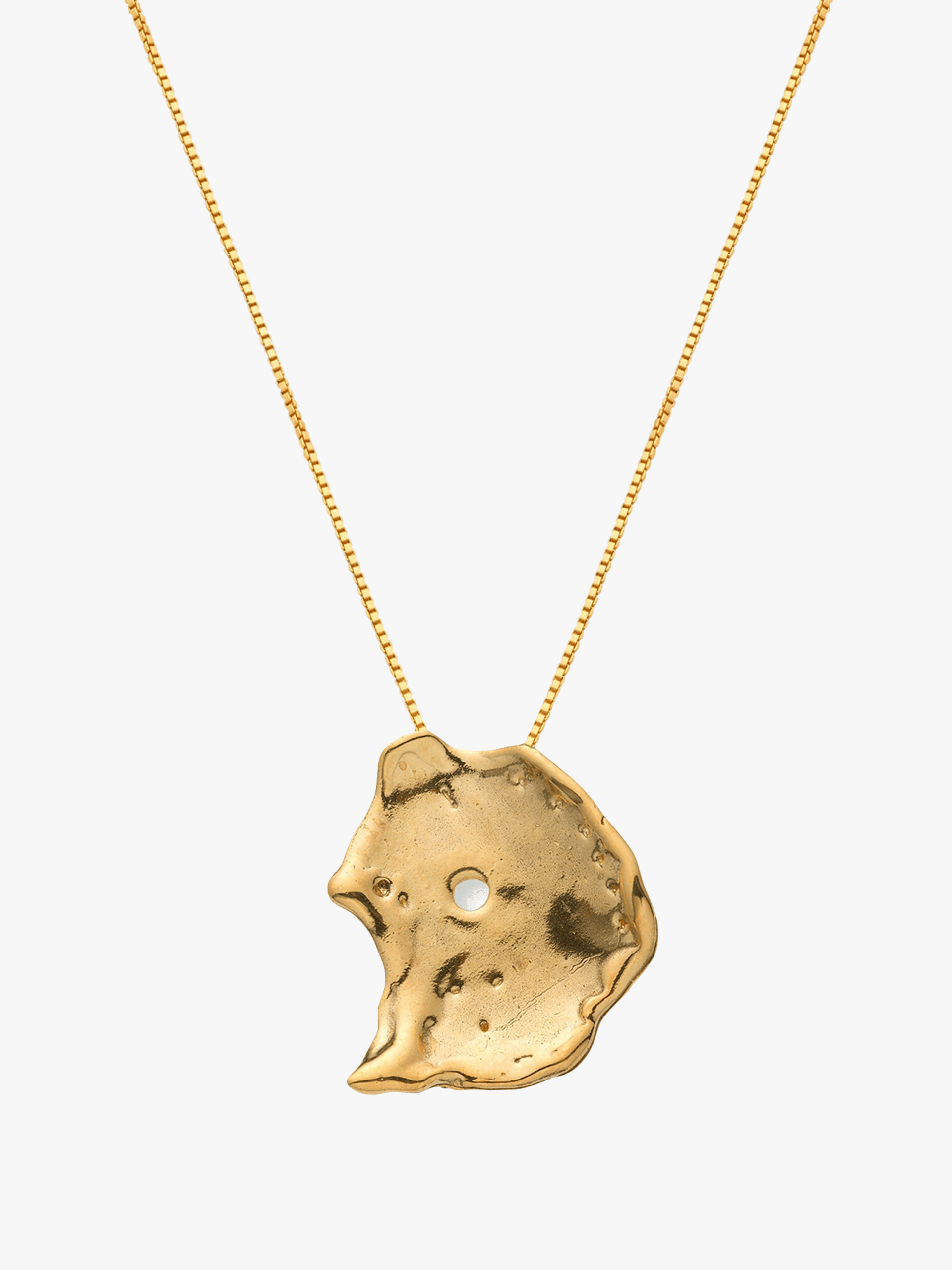 Talisman Moon Necklace Gold in Gold made by Eva Remenyi
