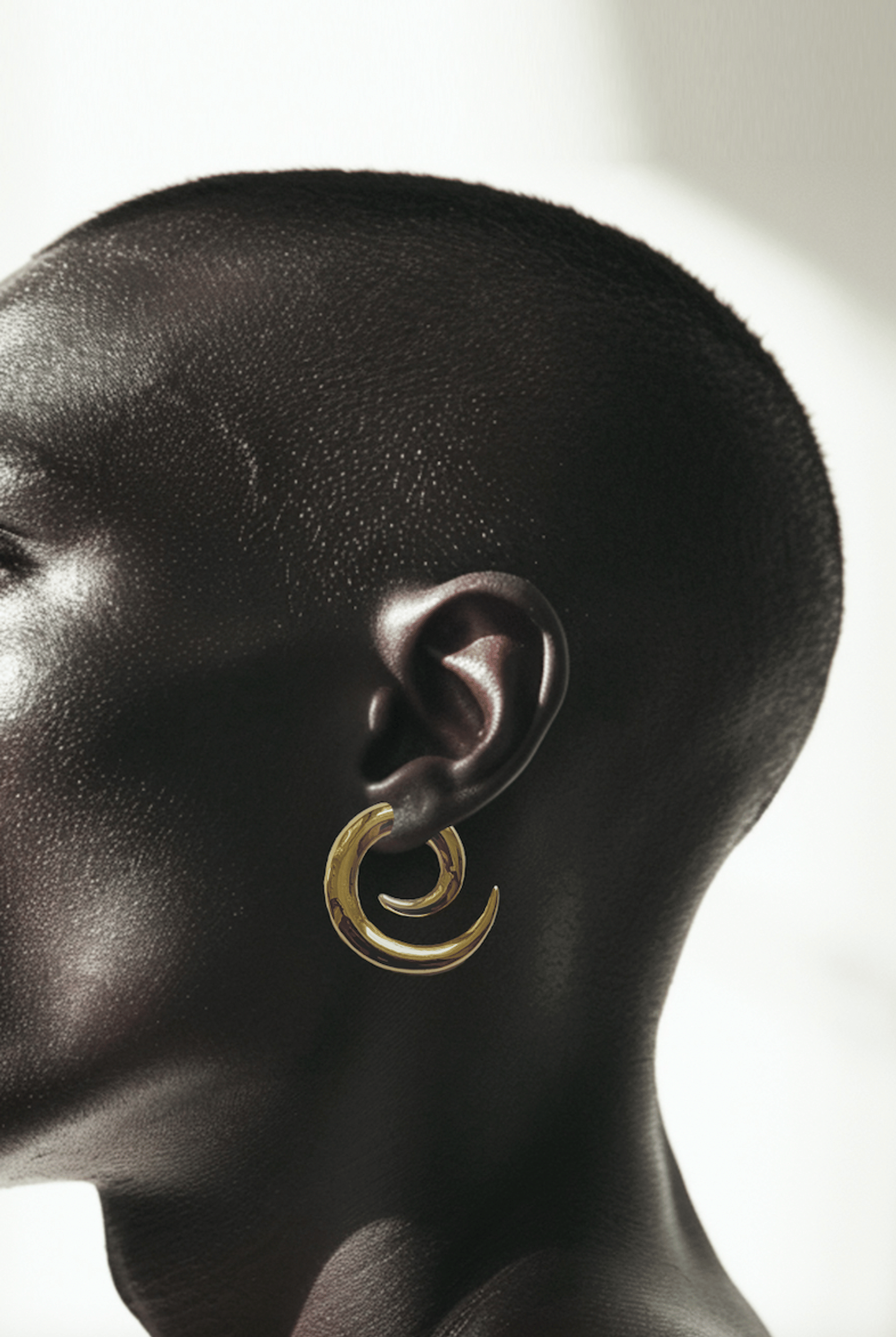 Eternity earrings - Gold - Pair made by POEM Objects