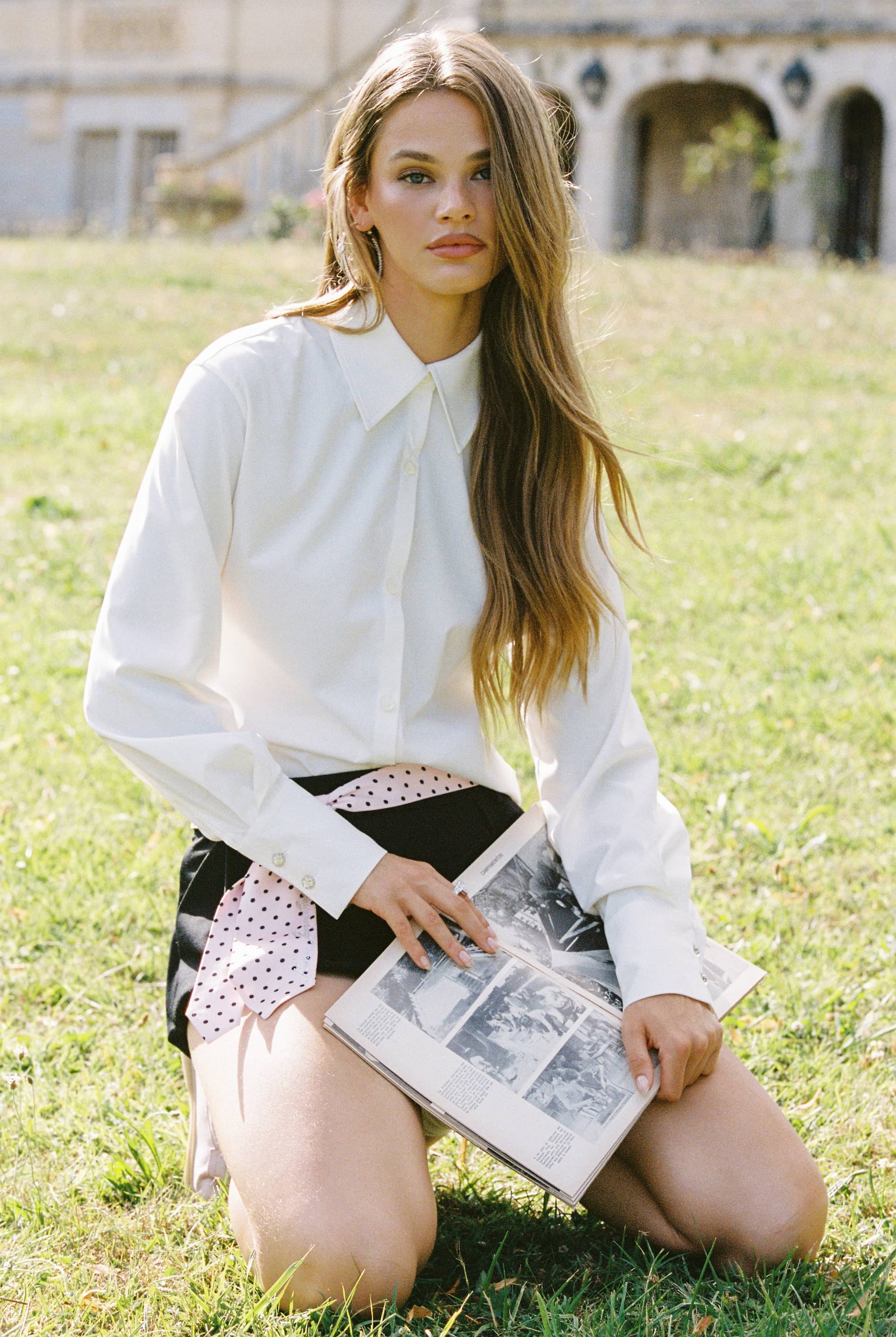 Bridget Top (White) made by Nana Jacqueline