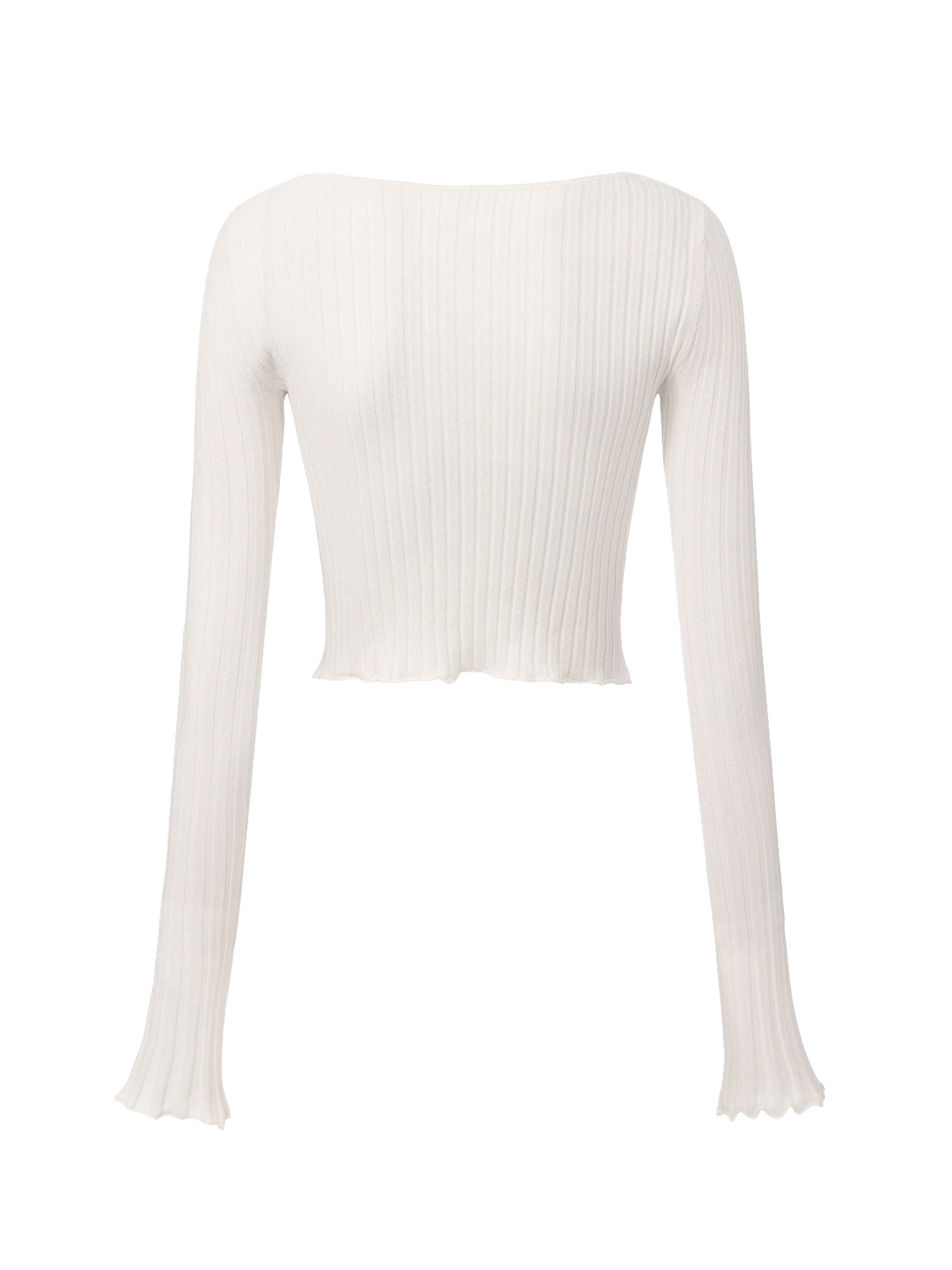 Jane Cropped Ribbed White Knit Cardigan made by Nana Jacqueline