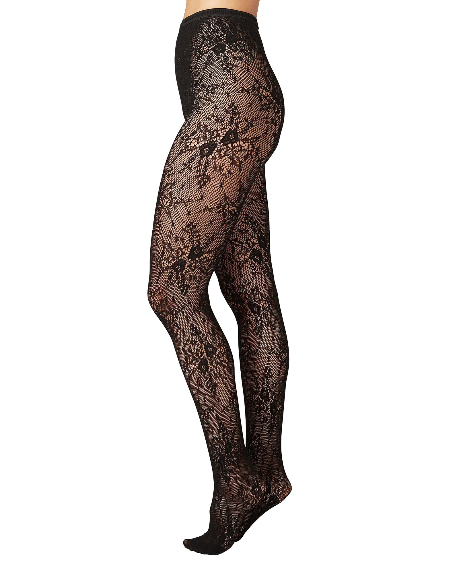 Rosa Lace Tights made by Swedish Stockings