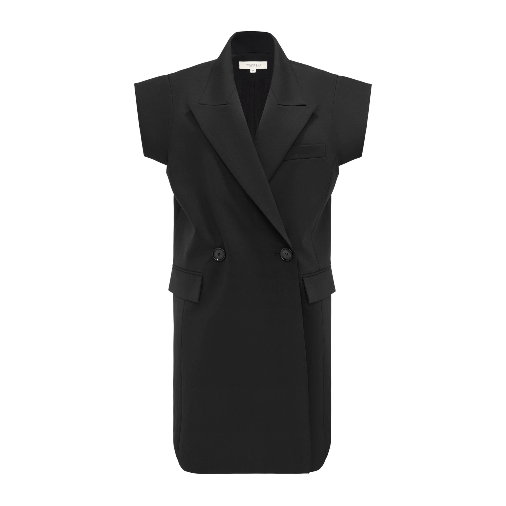 Long Sleeveless Vest made by YAVORSKA