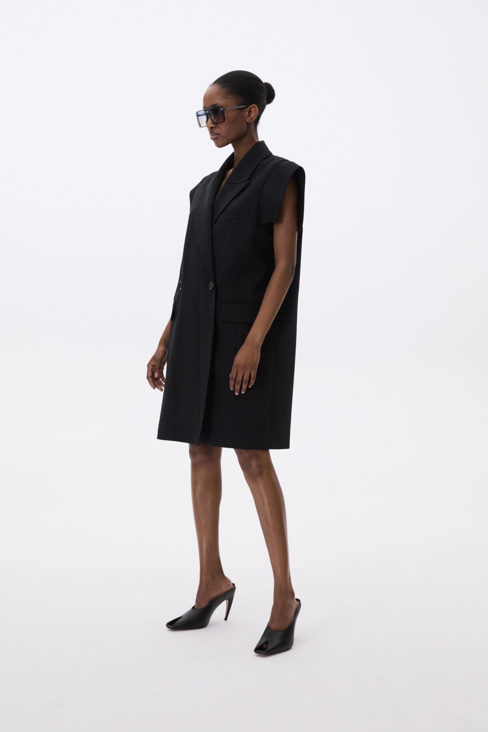 Long Sleeveless Vest made by YAVORSKA