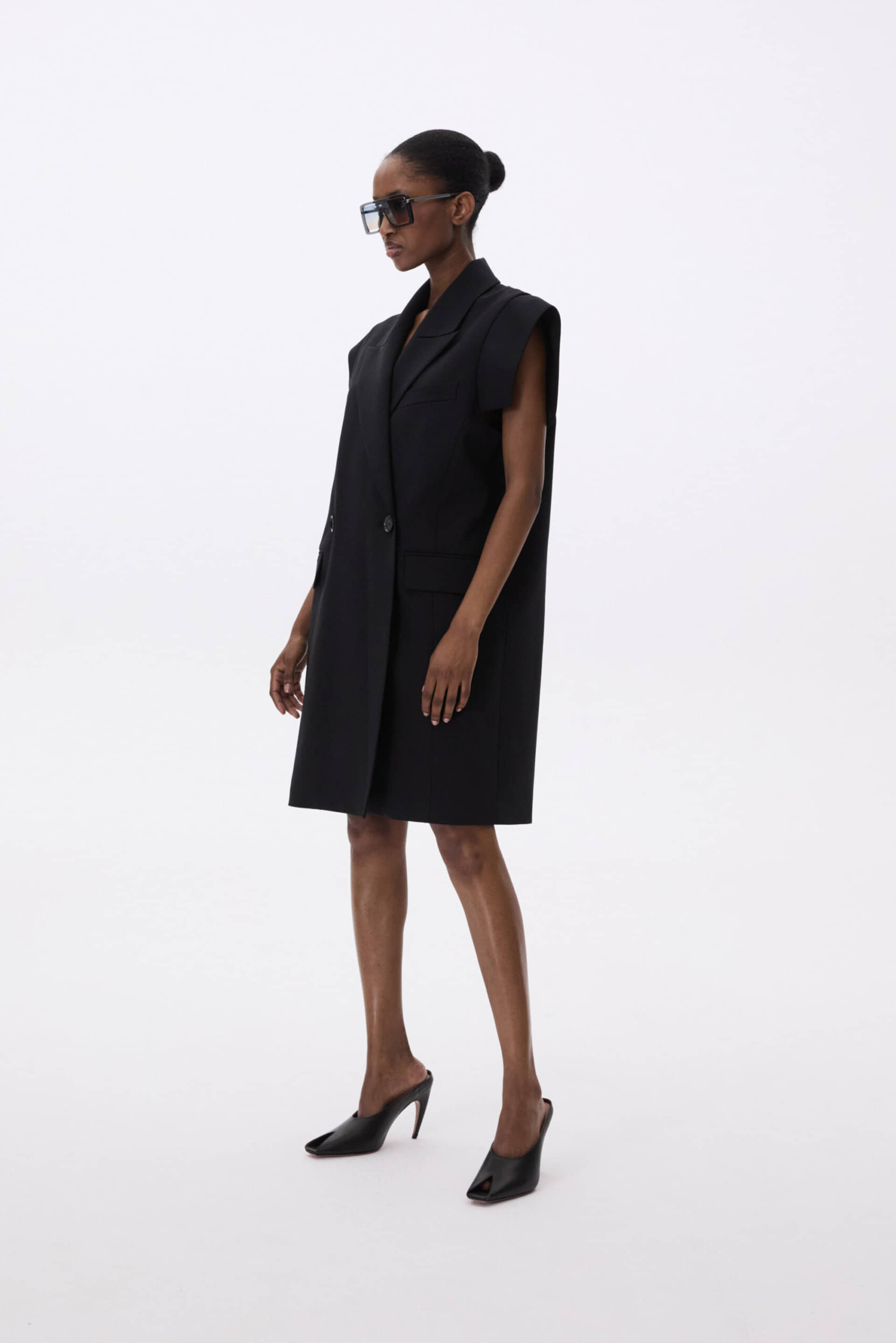 Long Sleeveless Vest made by YAVORSKA