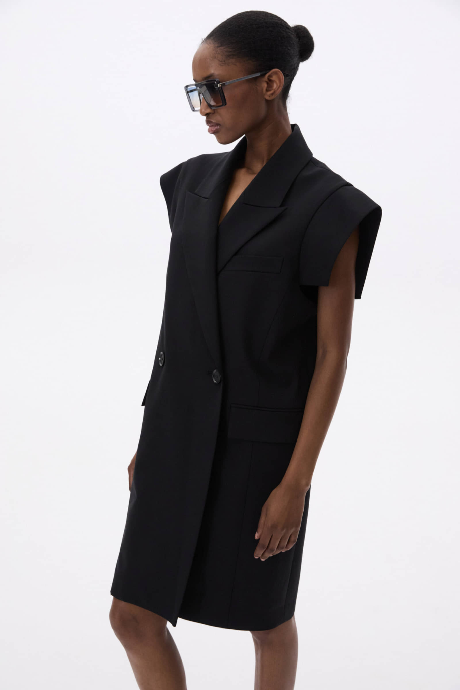 Long Sleeveless Vest made by YAVORSKA