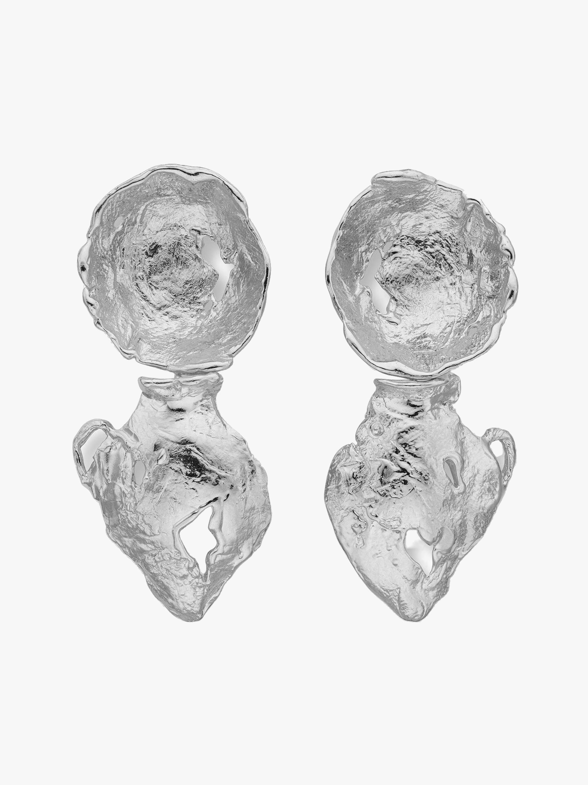 Vacation Ika Earrings Silver made by Eva Remenyi