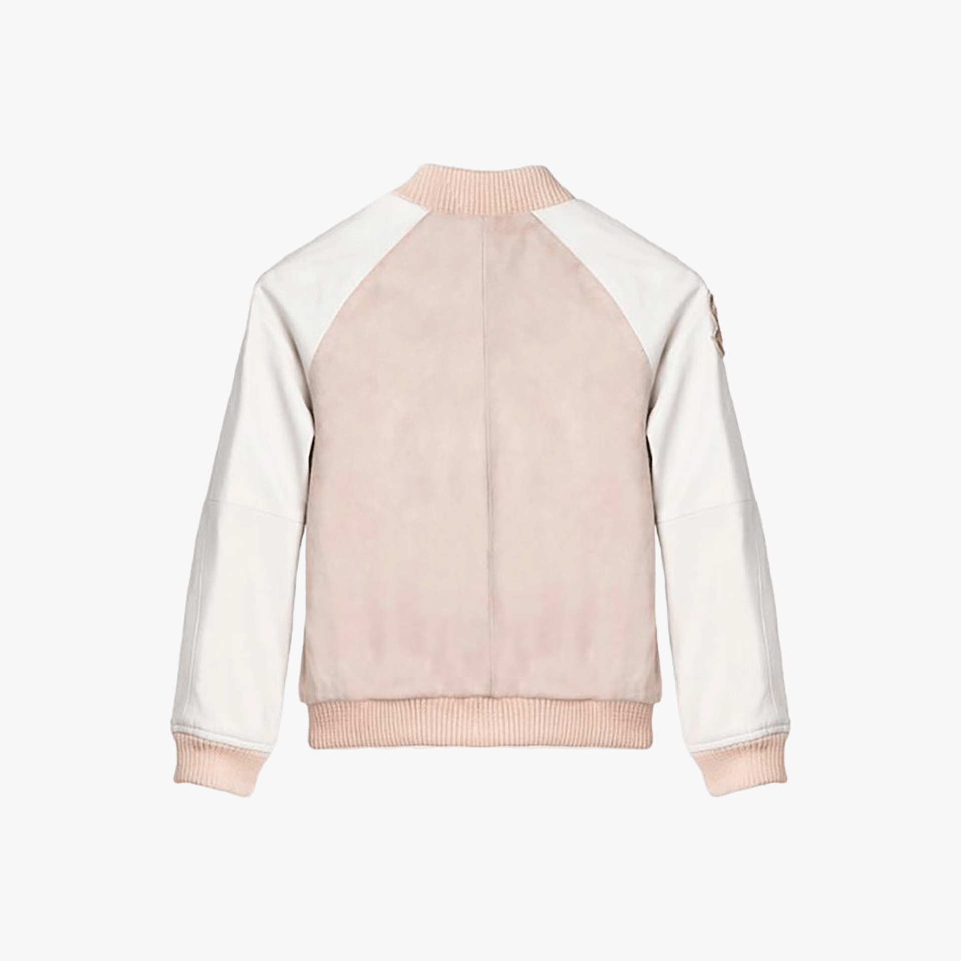 Hanna Leather Bomber Jacket - Blush made by SEMSEM