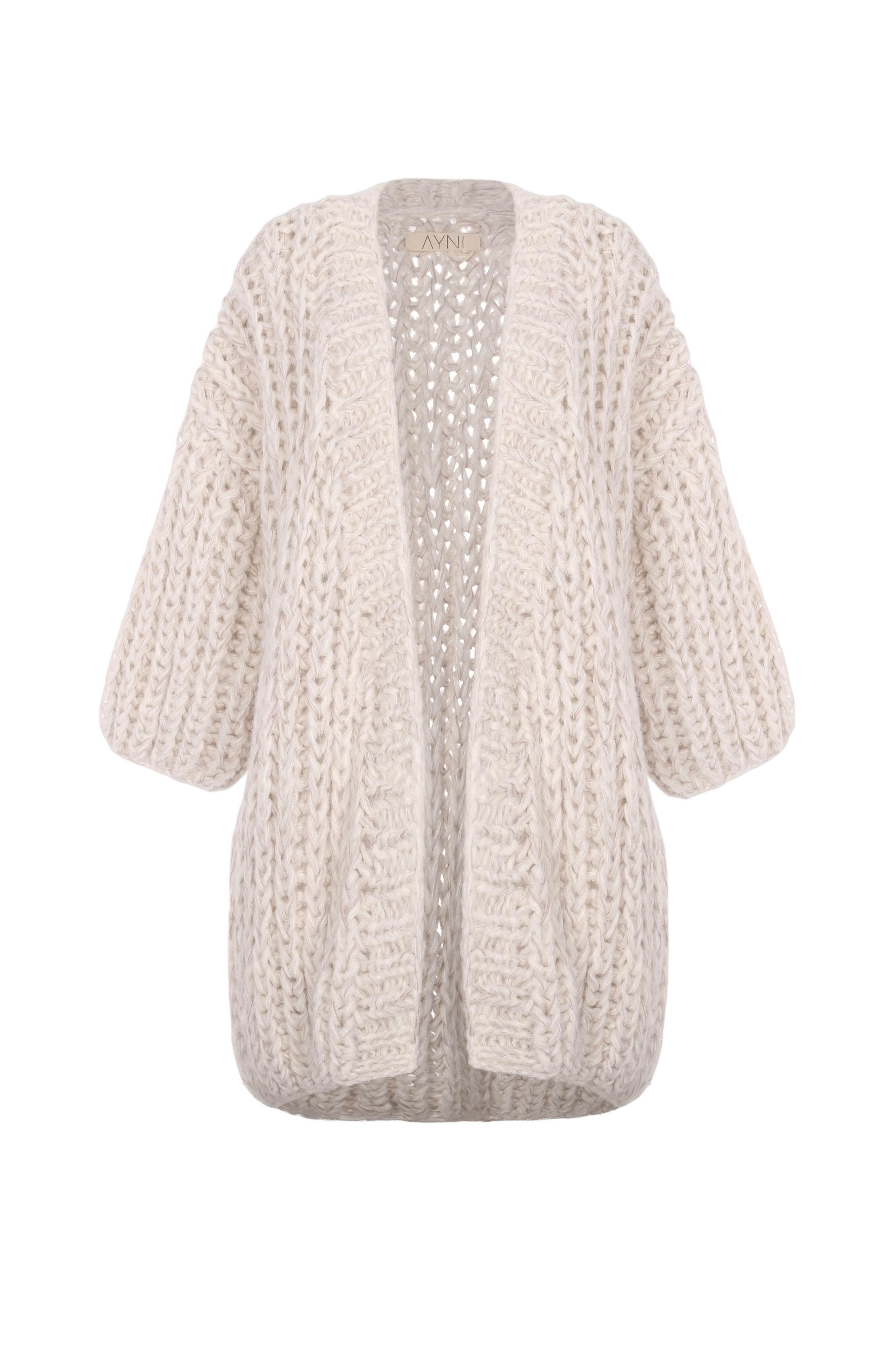 KONI Cardigan (30% OFF) in Beige made by AYNI