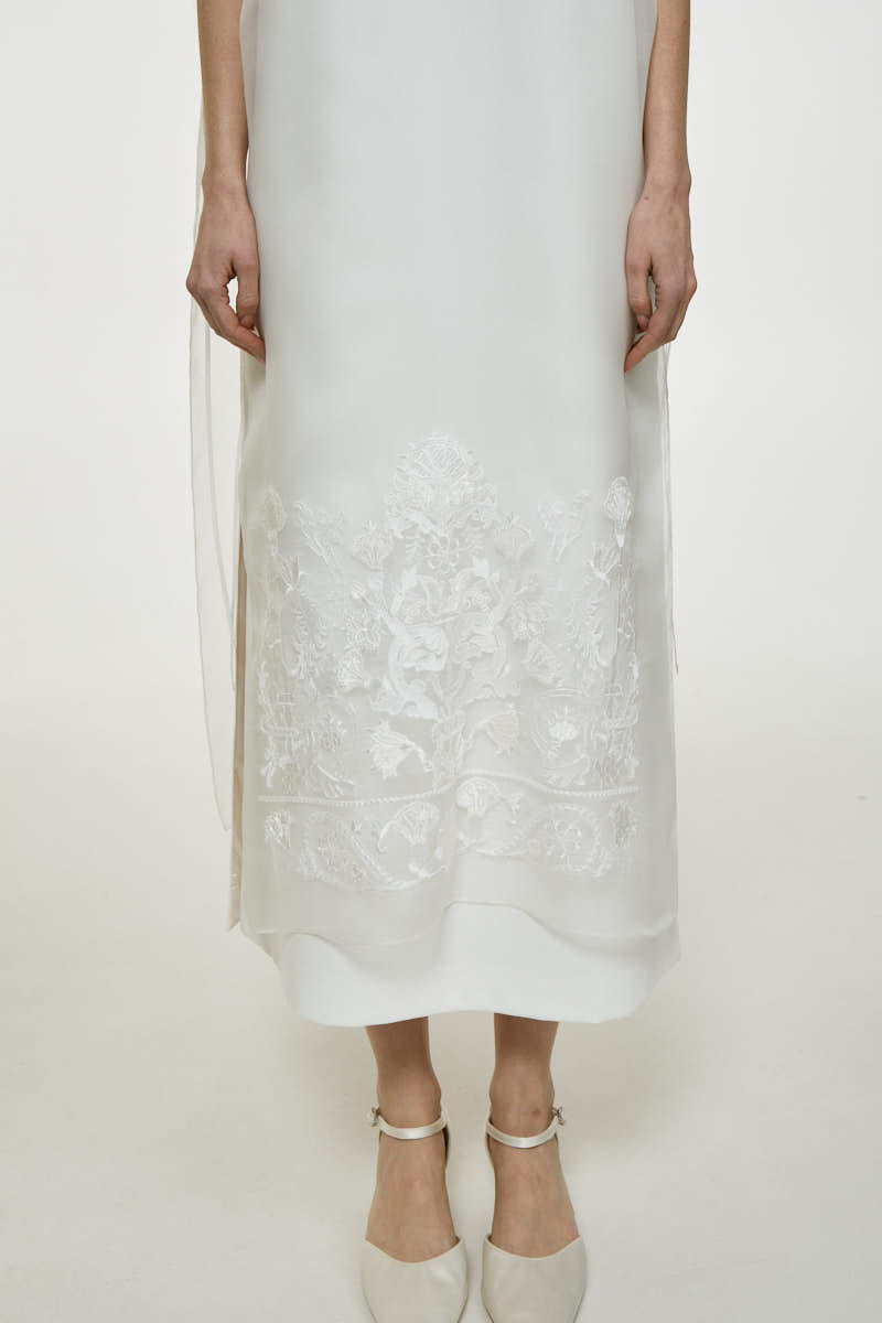 NAKED MILK DRESS made by DELEGAN Clothes