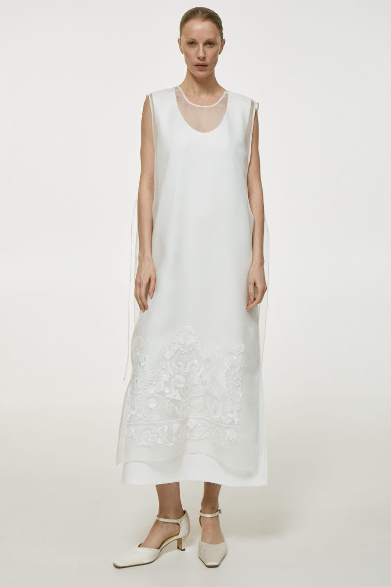 NAKED MILK DRESS made by DELEGAN Clothes