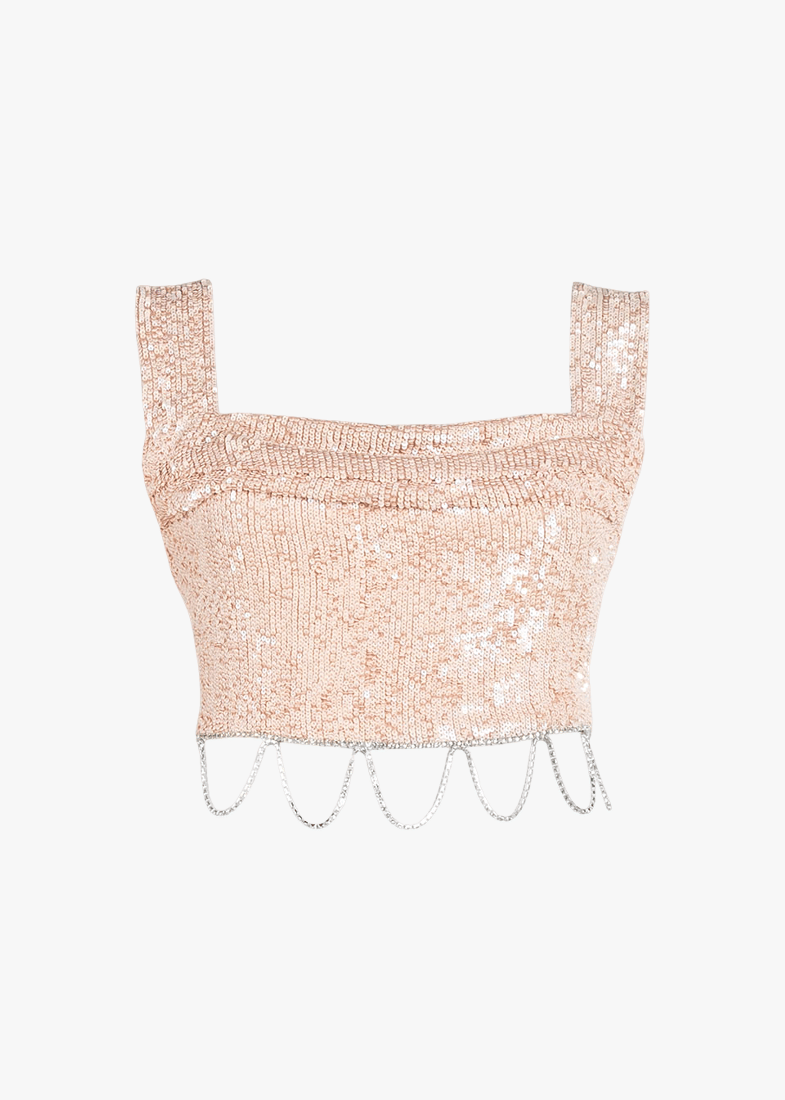 Eva sequined crop top made by Monika Dimova