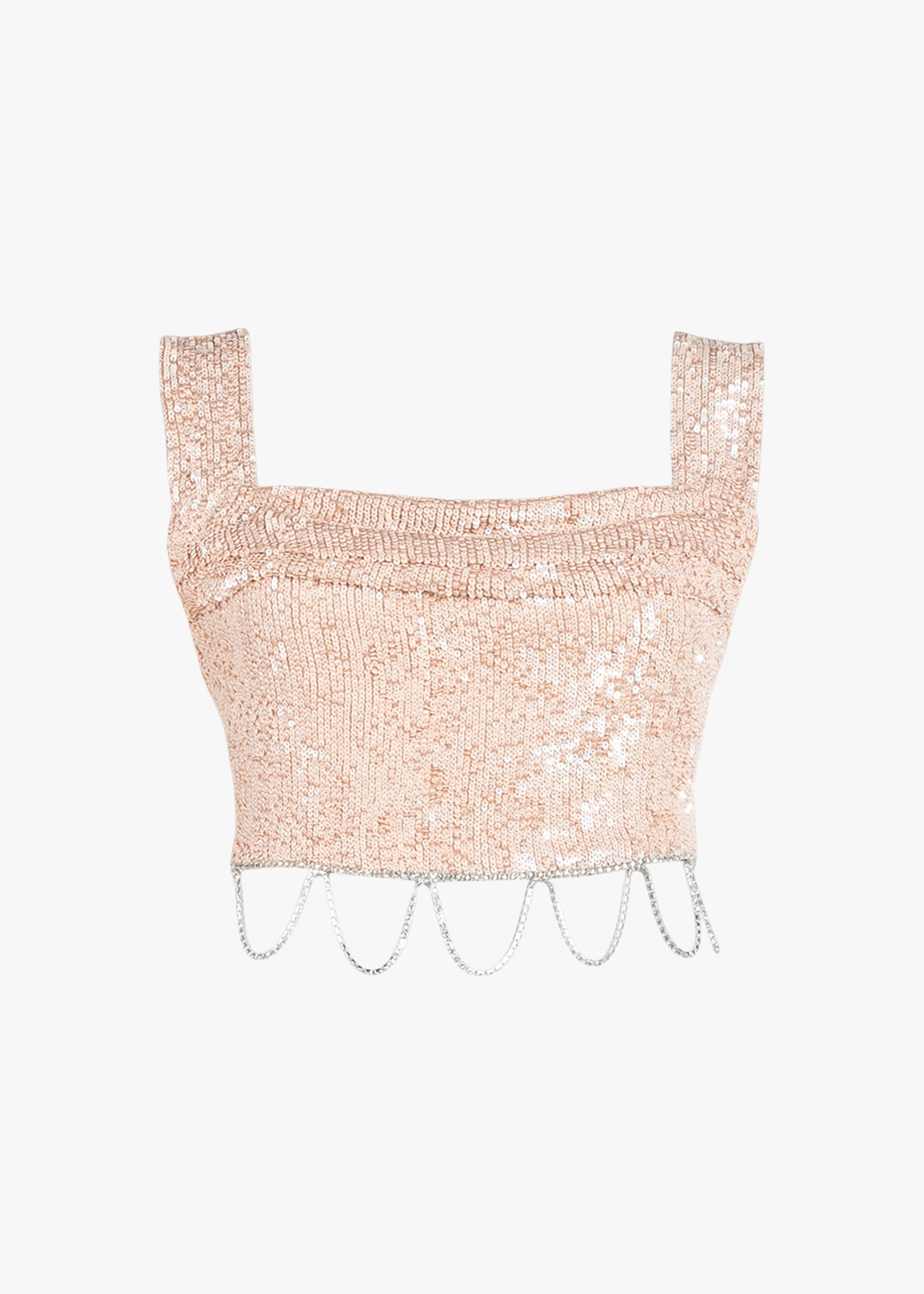 Eva sequined crop top made by Monika Dimova