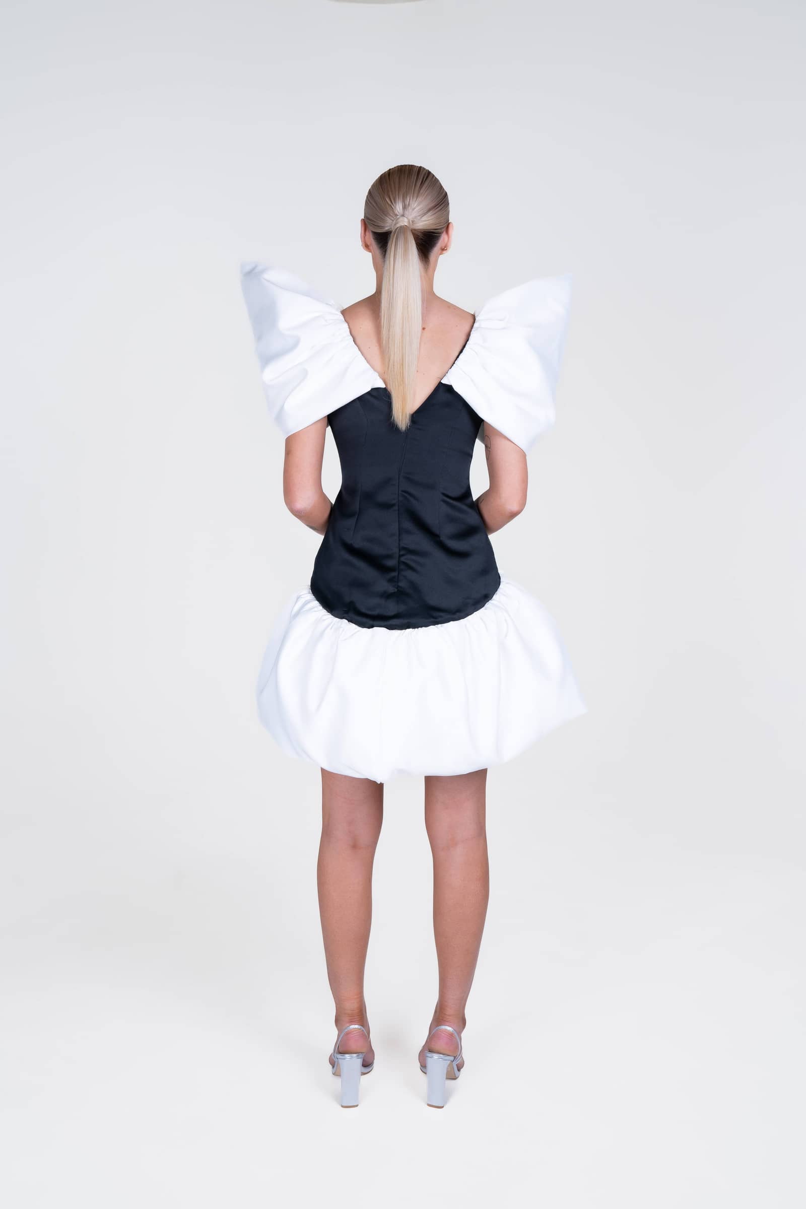 Monochrome Dress made by JUSTIN TONG