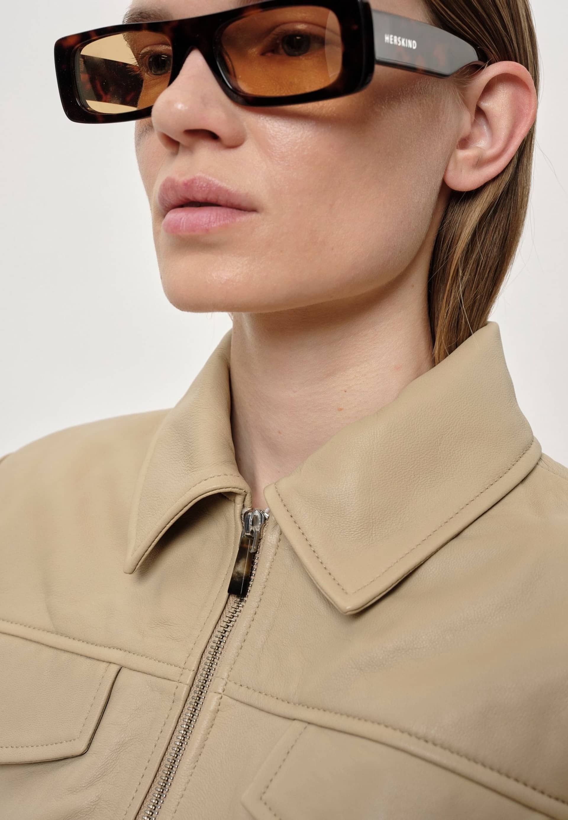 Joelle Leather Jacket - Creme made by HERSKIND