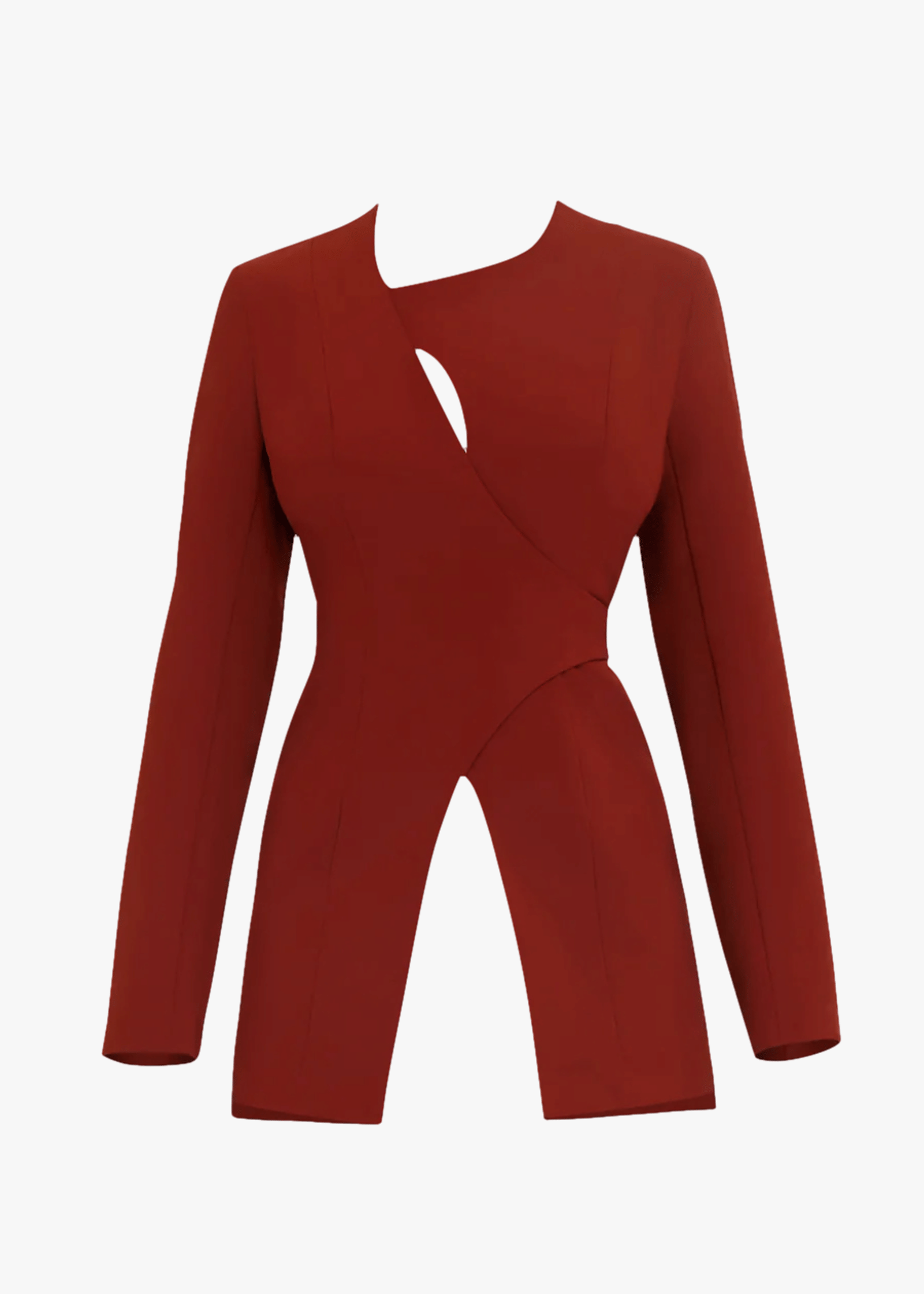 VIRA POMEGRANATE BLAZER made by Andrea Iyamah