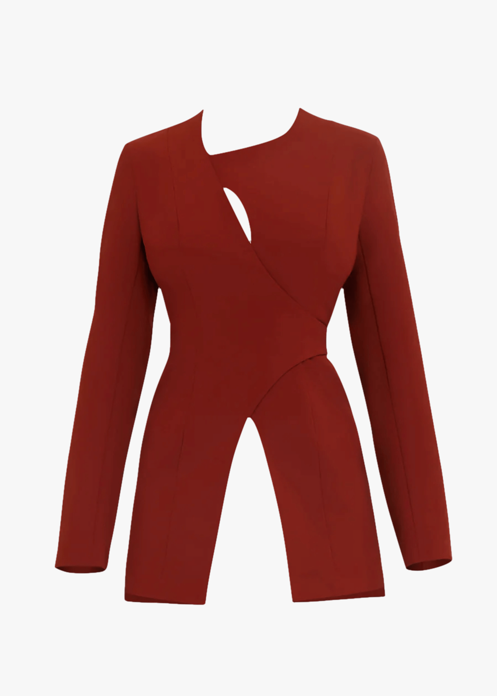 VIRA POMEGRANATE BLAZER made by Andrea Iyamah