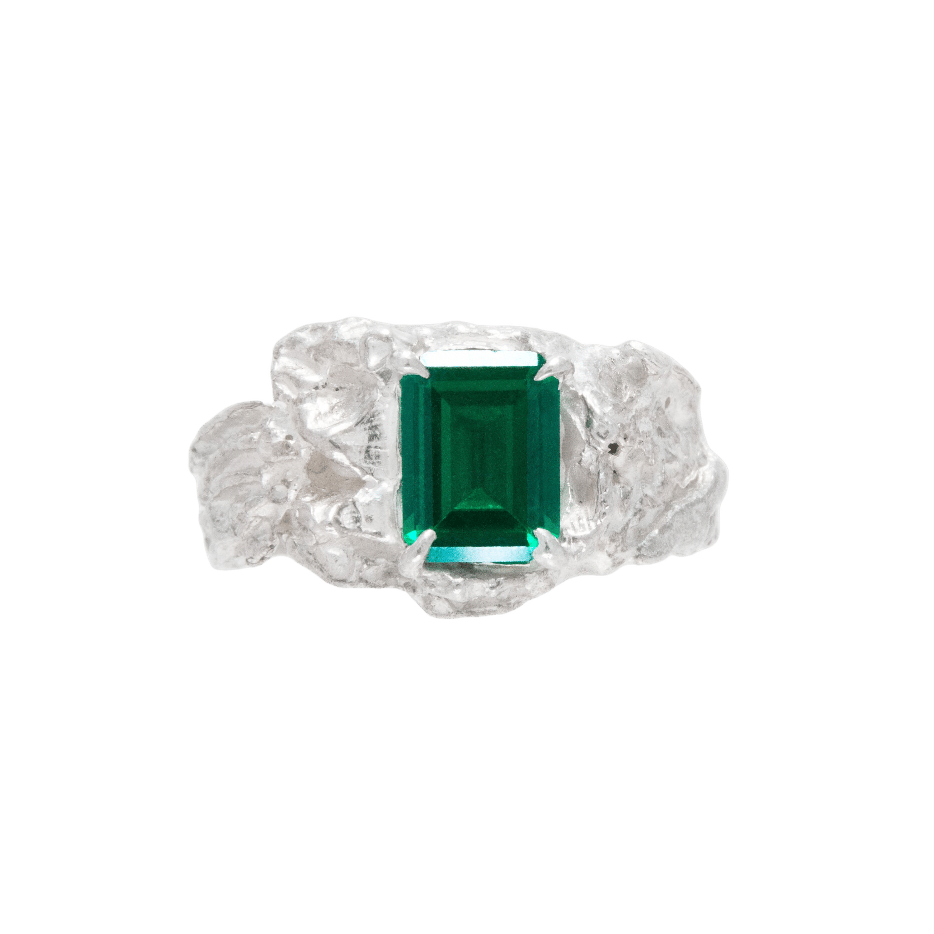 Shimeji Emerald Argenti Ring made by Loveness Lee