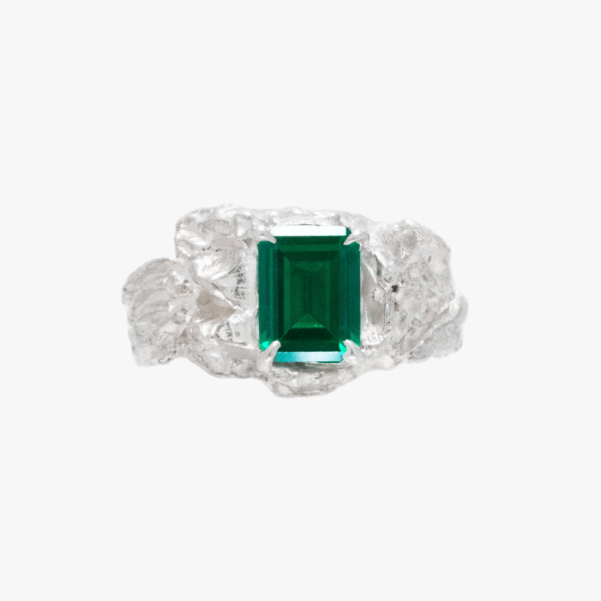 Shimeji Emerald Argenti Ring made by Loveness Lee