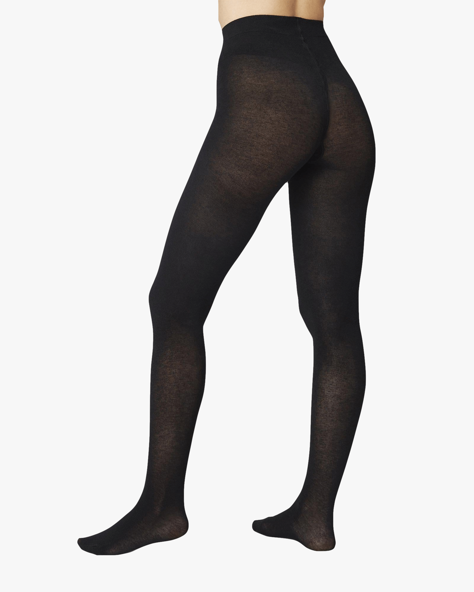 Alice Cashmere Tights in Black made by Swedish Stockings