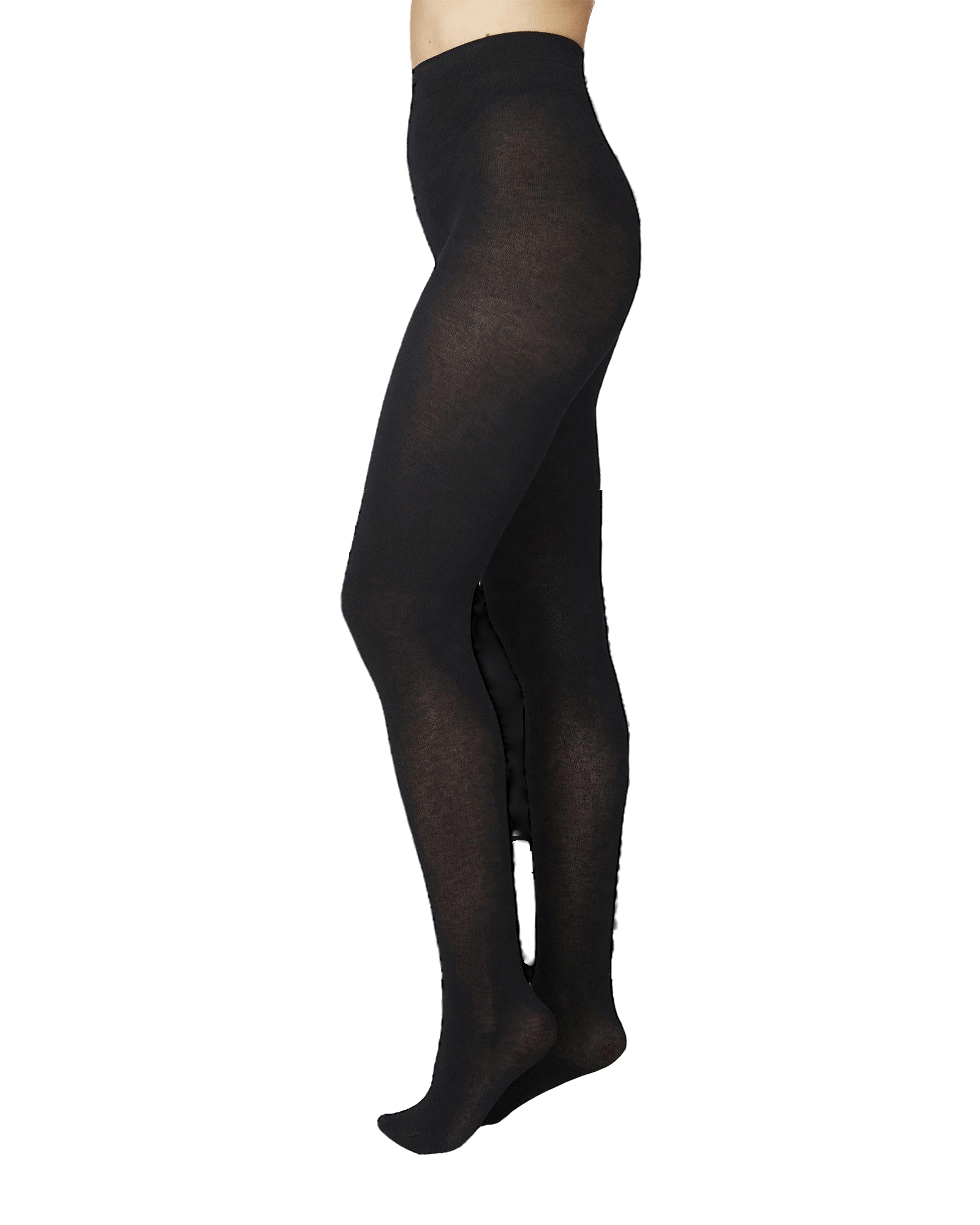 Alice Cashmere Tights in Black made by Swedish Stockings