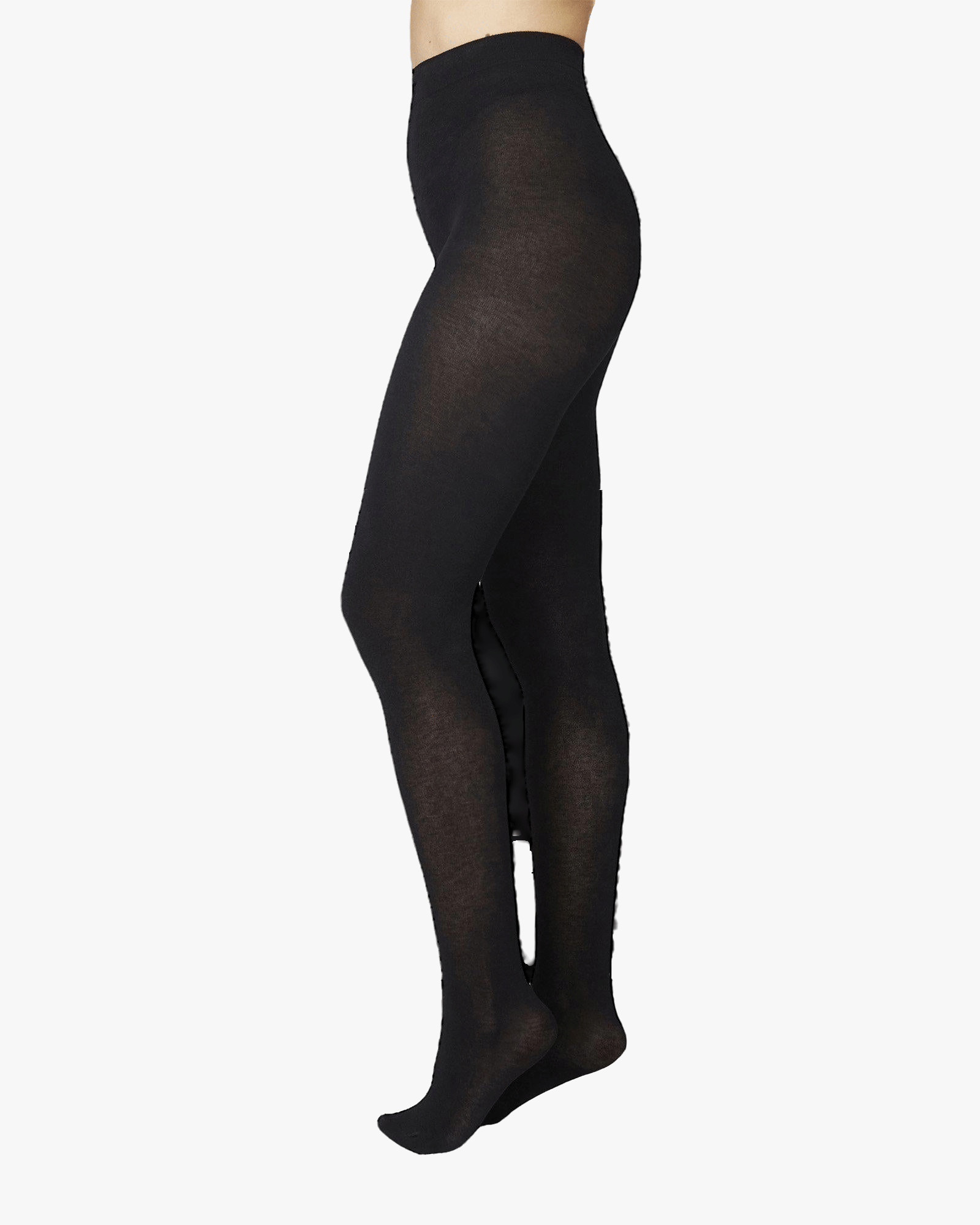 Alice Cashmere Tights in Black made by Swedish Stockings