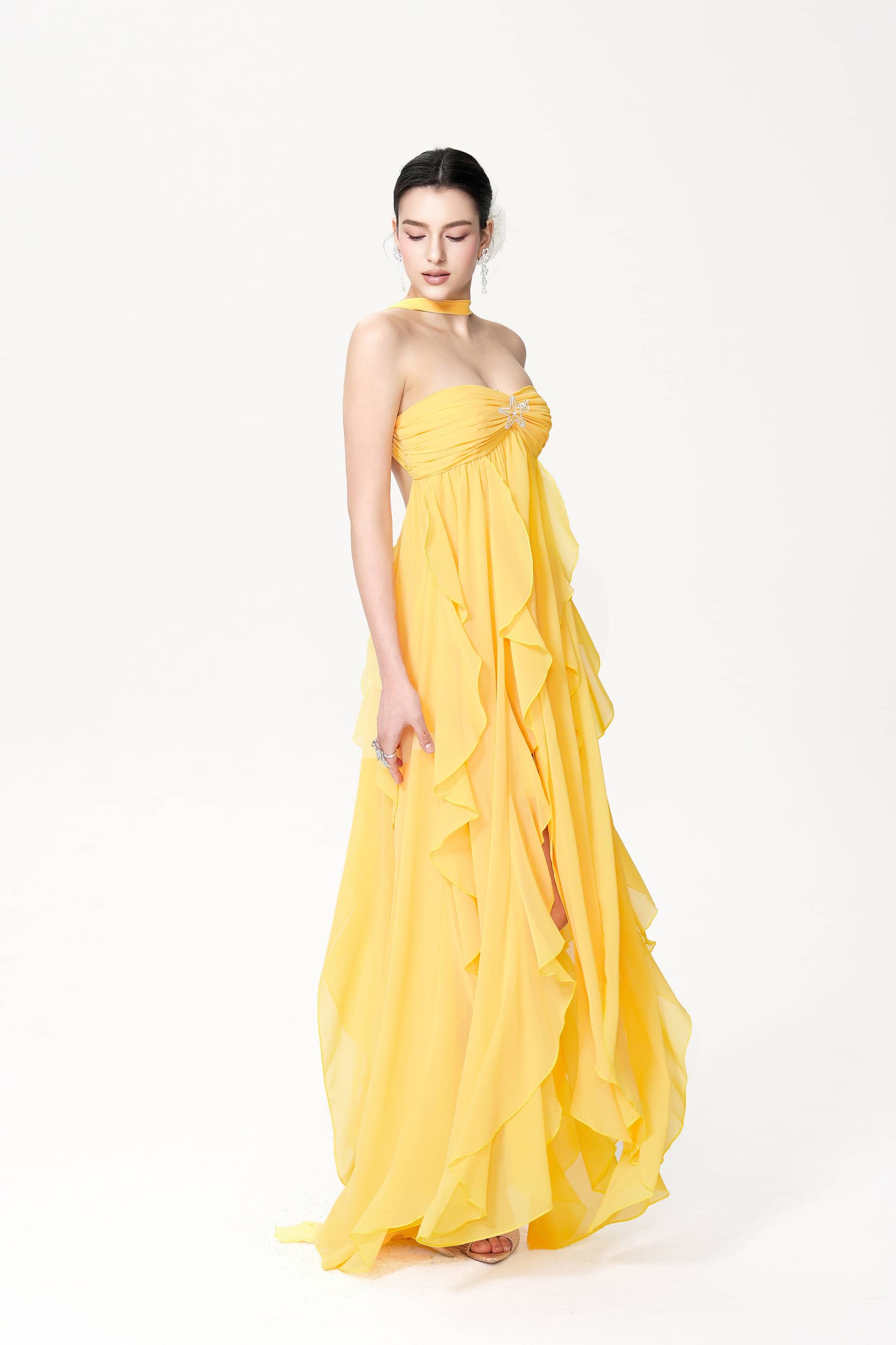 Mariah Dress (Yellow) made by Nana Jacqueline