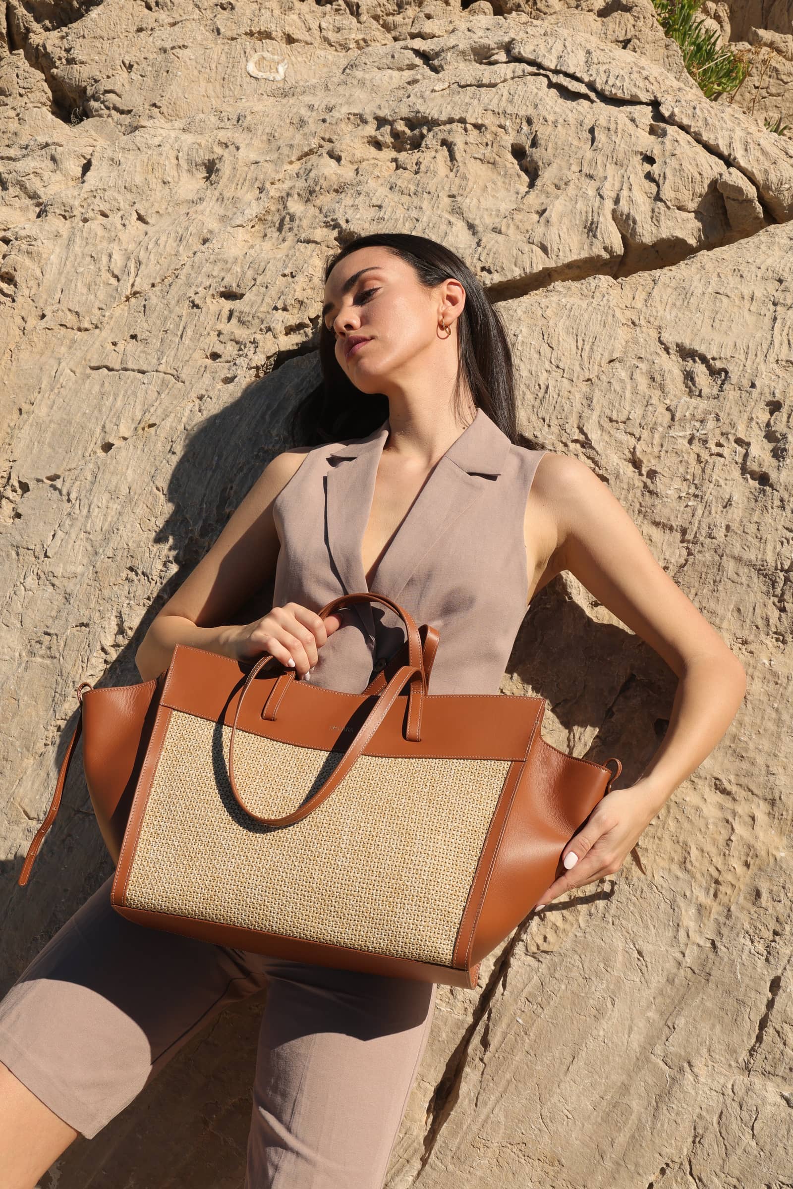 SAONARA SHOPPING BAG VISON PEEL made by Saonara