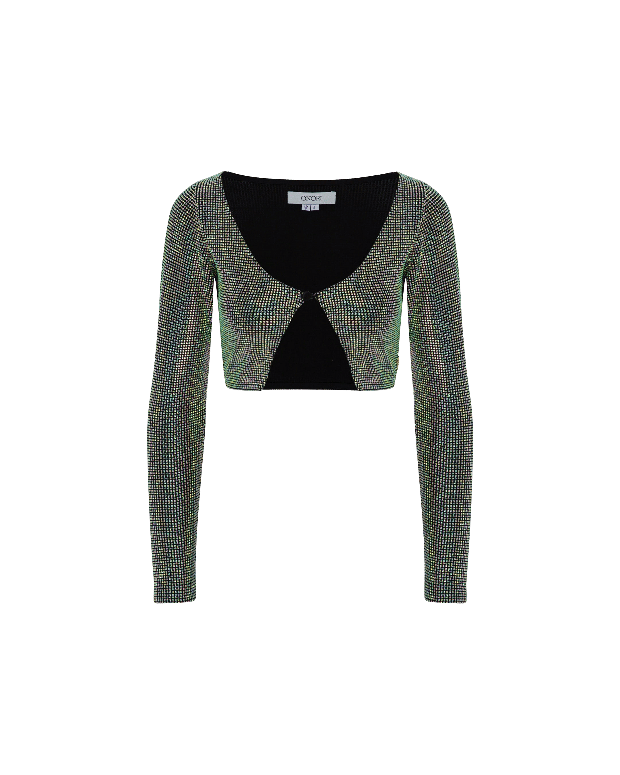 Crystal Cropped Cardigan made by ONORI