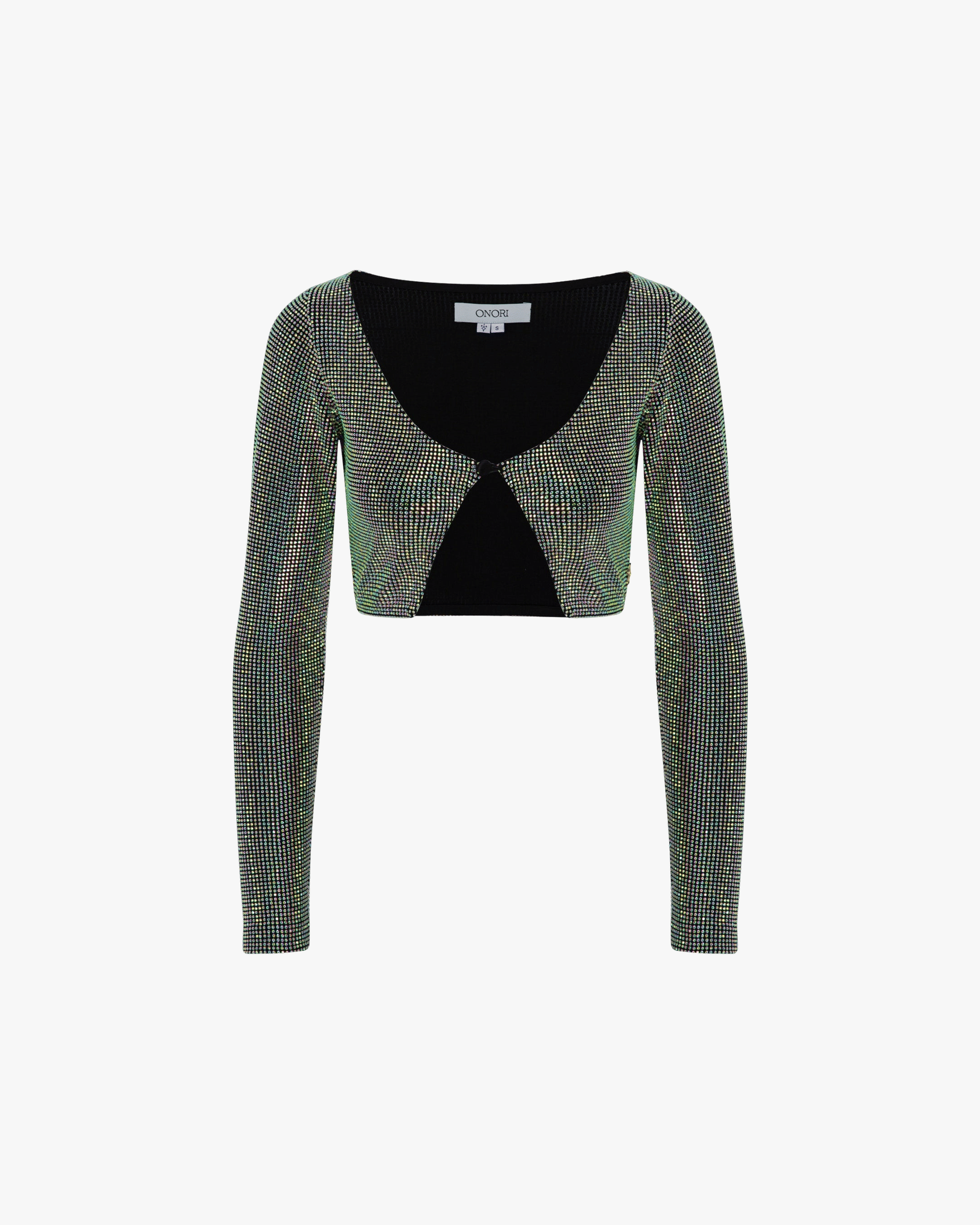 Crystal Cropped Cardigan made by ONORI