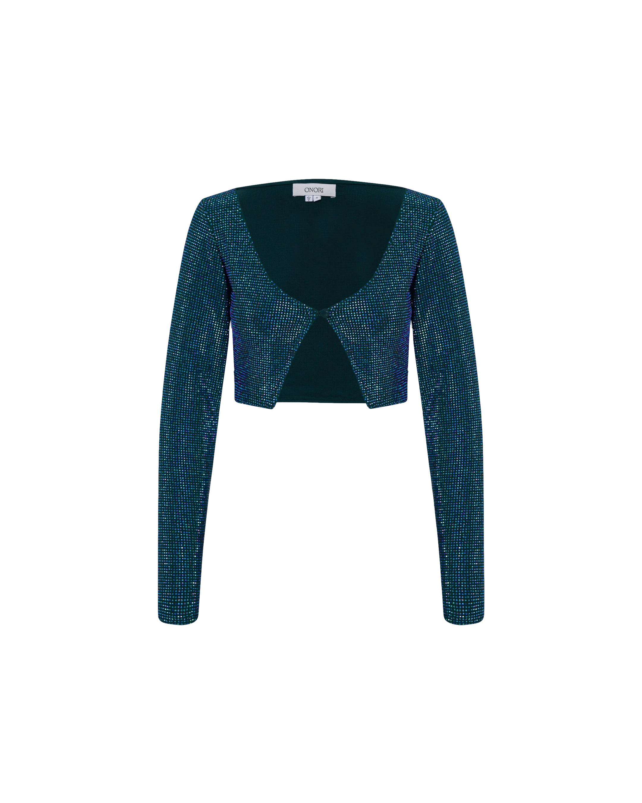 Crystal Cropped Cardigan made by ONORI